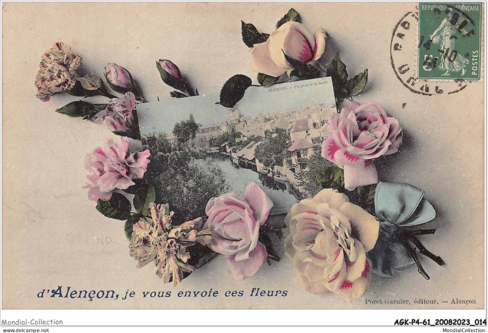 AGKP4-0287-61 - ALENCON - Je Vous Envoie Ces Fleurs  - Alencon