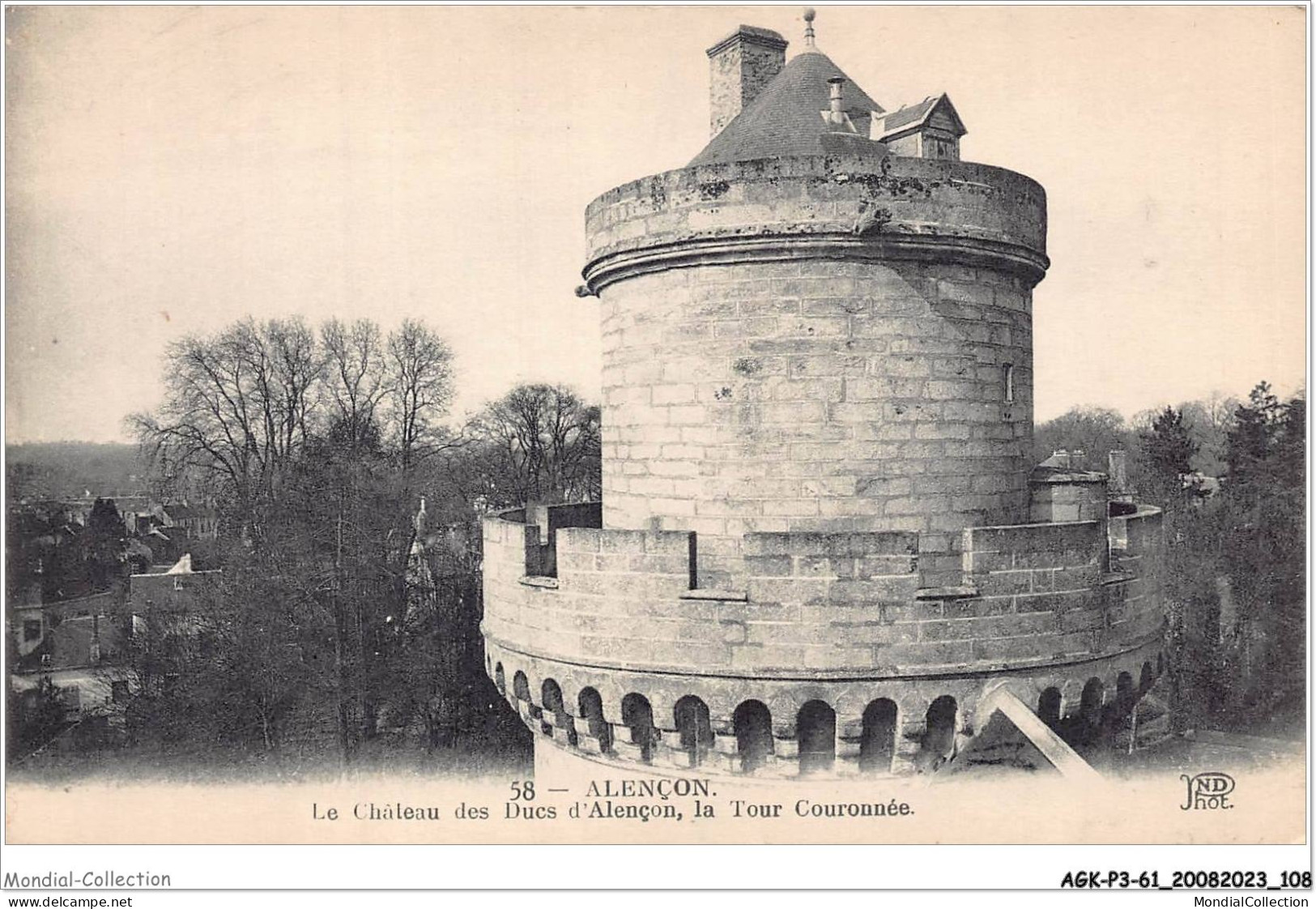 AGKP3-0243-61 - ALENCON - Le Chateau Des Ducs D'alençon - La Tour Couronnée  - Alencon