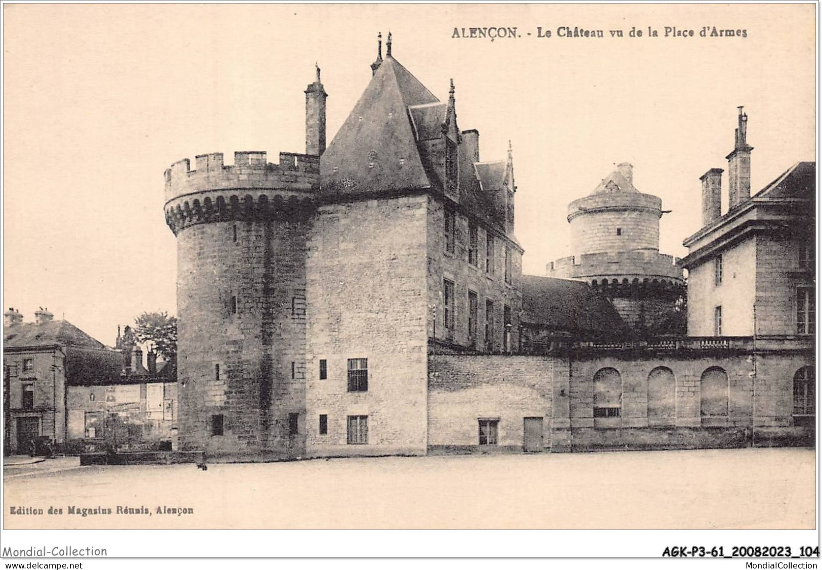 AGKP3-0241-61 - ALENCON - Le Chateau Vu De La Place D'armes  - Alencon