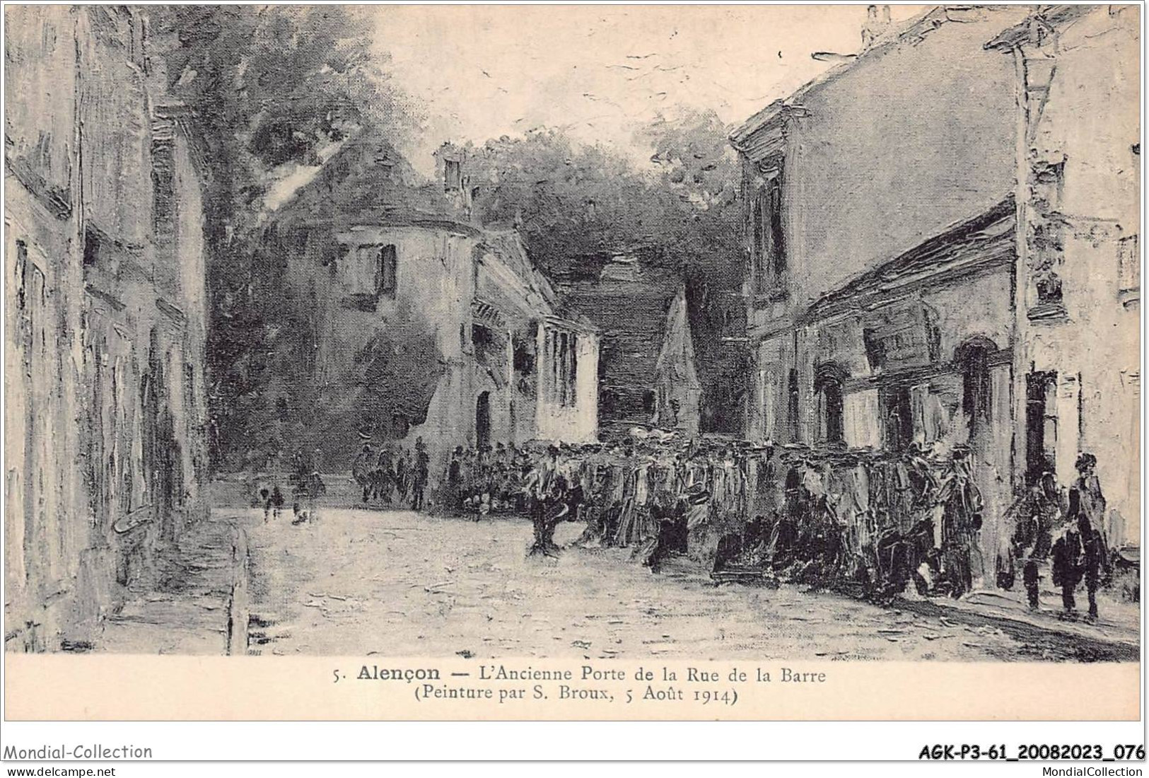 AGKP3-0227-61 - ALENCON - L'ancienne Porte De La Rue De La Barre  - Alencon