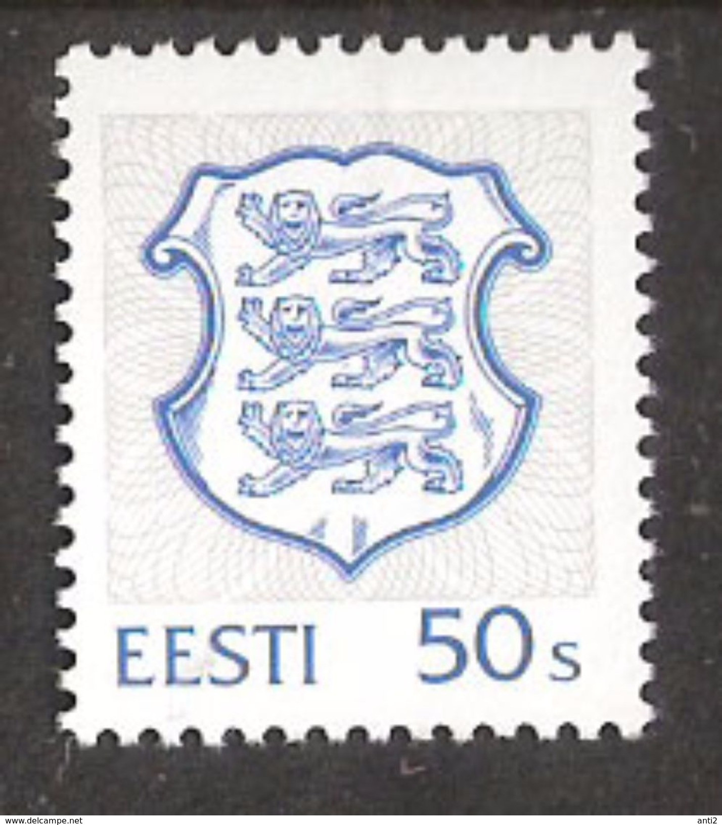 Estonia Eesti Estland 1993 Coat Of Arms,  50 S Mi 205  MNH(**) - Estonie