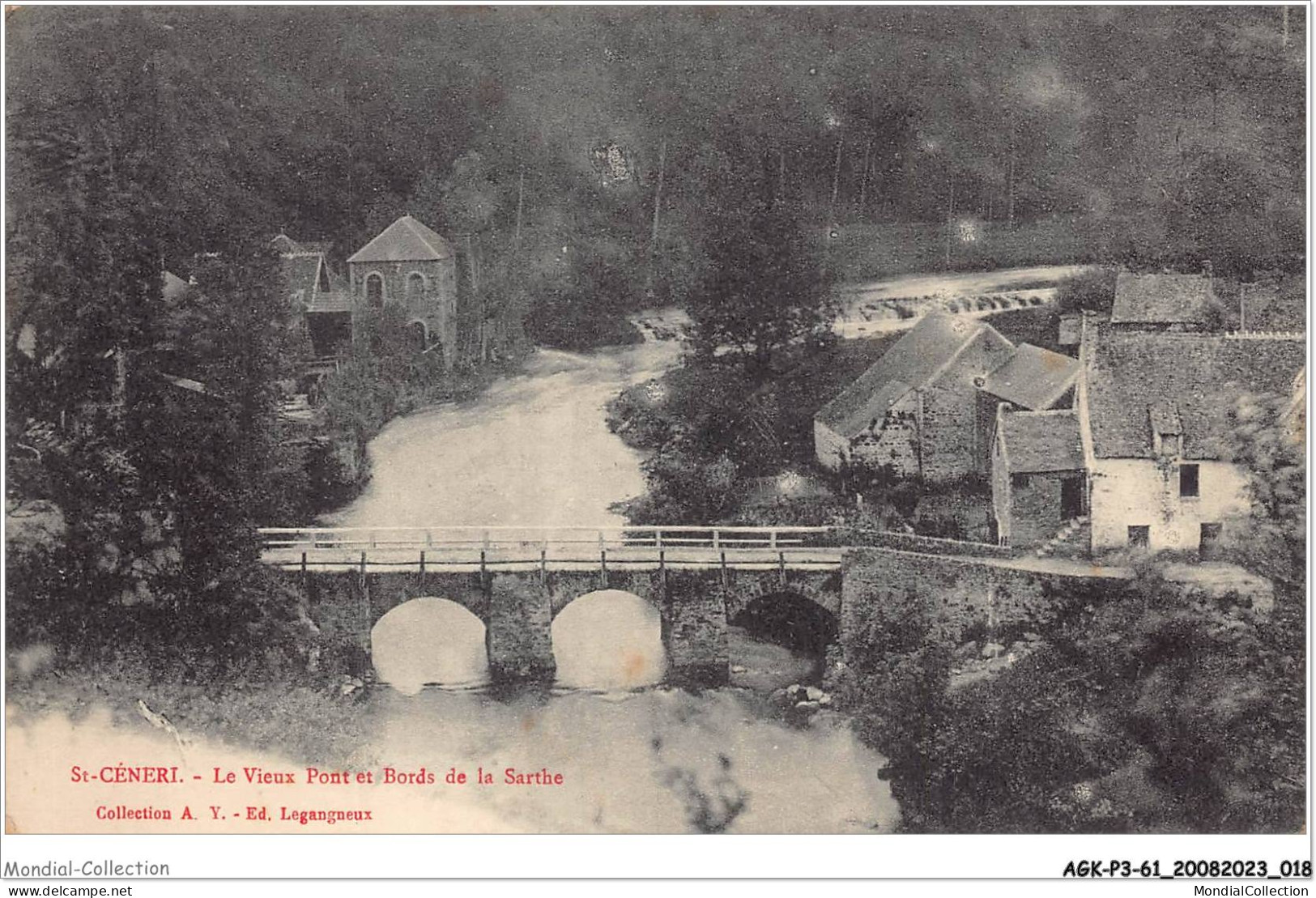 AGKP3-0198-61 - SAINT CENERI - Le Vieux Pont Et Bords De La Sarthe  - Sonstige & Ohne Zuordnung