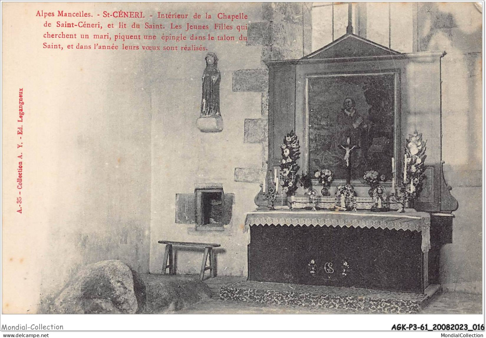 AGKP3-0197-61 - LES ALPES MANCELLES - SAINT CENERI - Intérieur De La Chapelle Se Saint-céneri  - Sonstige & Ohne Zuordnung