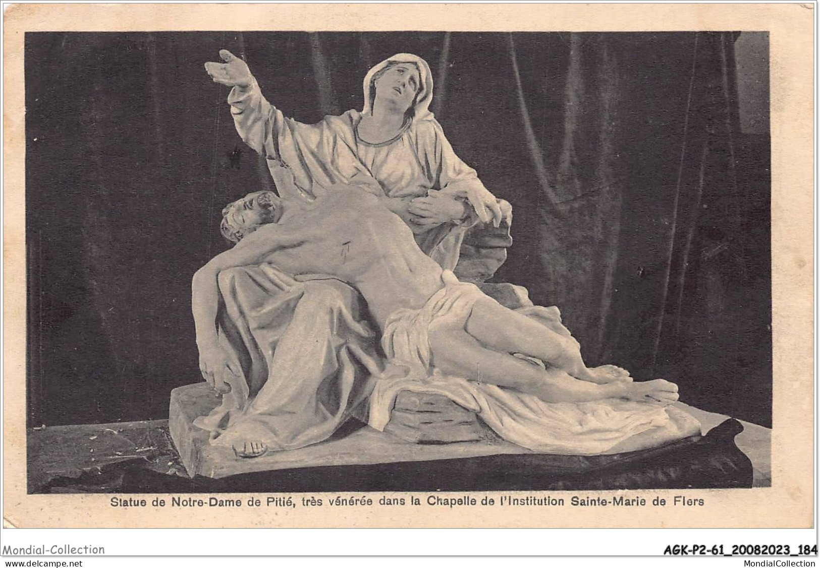 AGKP2-0175-61 - FLERS - Statue De Notre-dame De Pitié - Très Vénérée Dans La Chapelle De L'institution Sainte-marie  - Flers