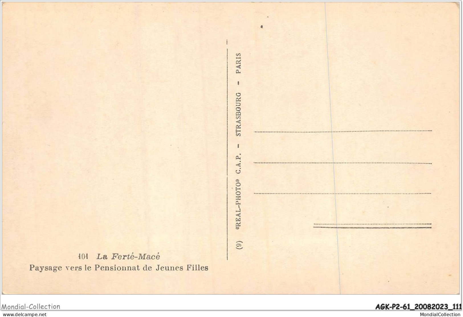 AGKP2-0138-61 - LA FERTE-MACE - Paysage Vers Le Pensionnat De Jeunes Filles  - La Ferte Mace