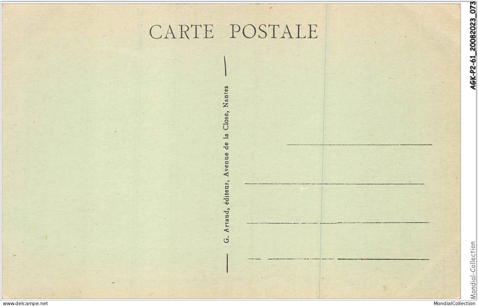 AGKP2-0119-61 - DOMFRONT - Vue Générale Sur La Rue Des Fossés-plissons  - Domfront