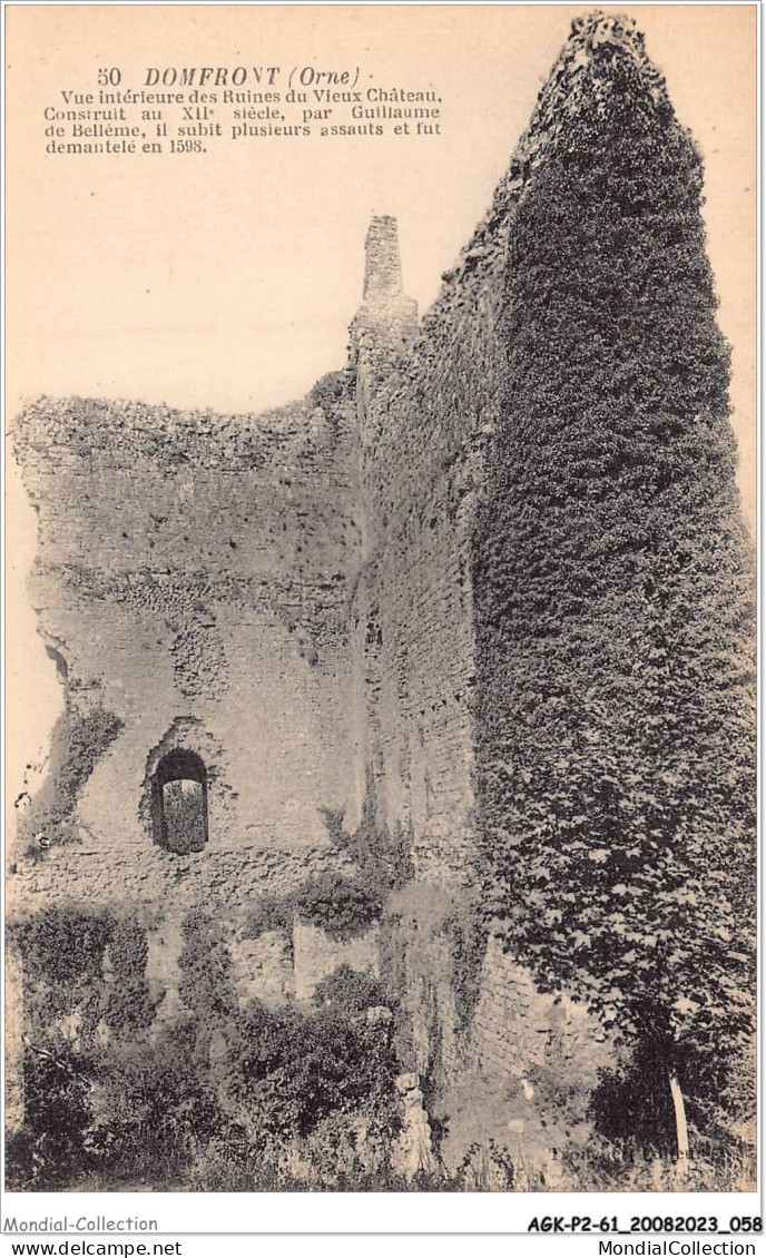 AGKP2-0112-61 - DOMFRONT - Vue Intérieur Des Ruines Du Vieux Chateau  - Domfront