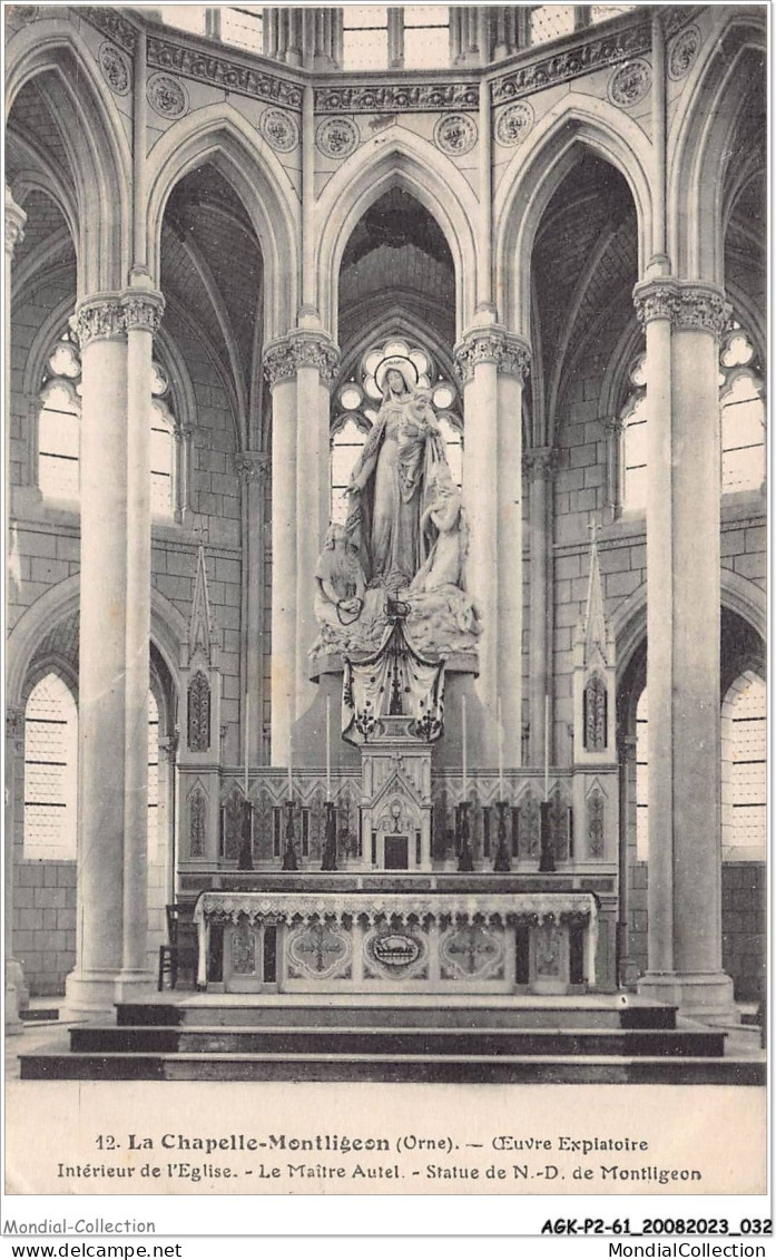 AGKP2-0099-61 - La Chapelle MONTLIGEON - Oeuvre Expiatoire - Interieur De L'église - Le Maitre Autel  - Autres & Non Classés