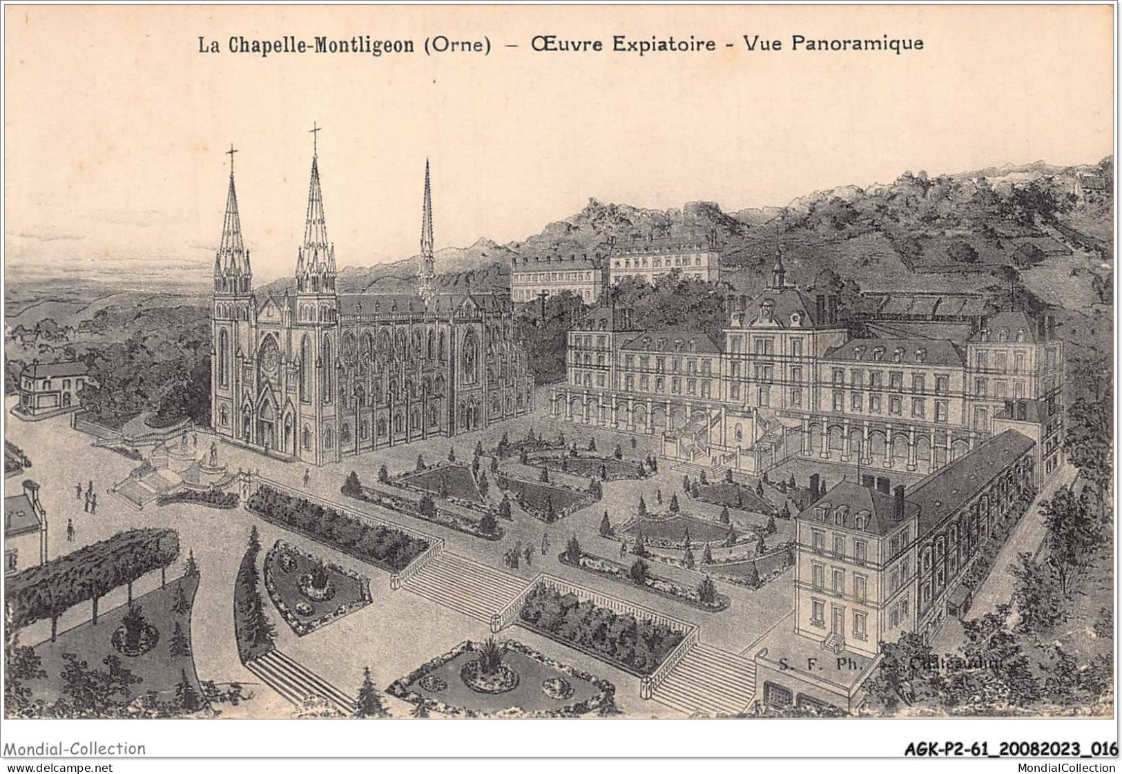 AGKP2-0091-61 - La Chapelle-MONTLIGEON - Oueuvre Expiatoire - Vue Panoramique  - Autres & Non Classés