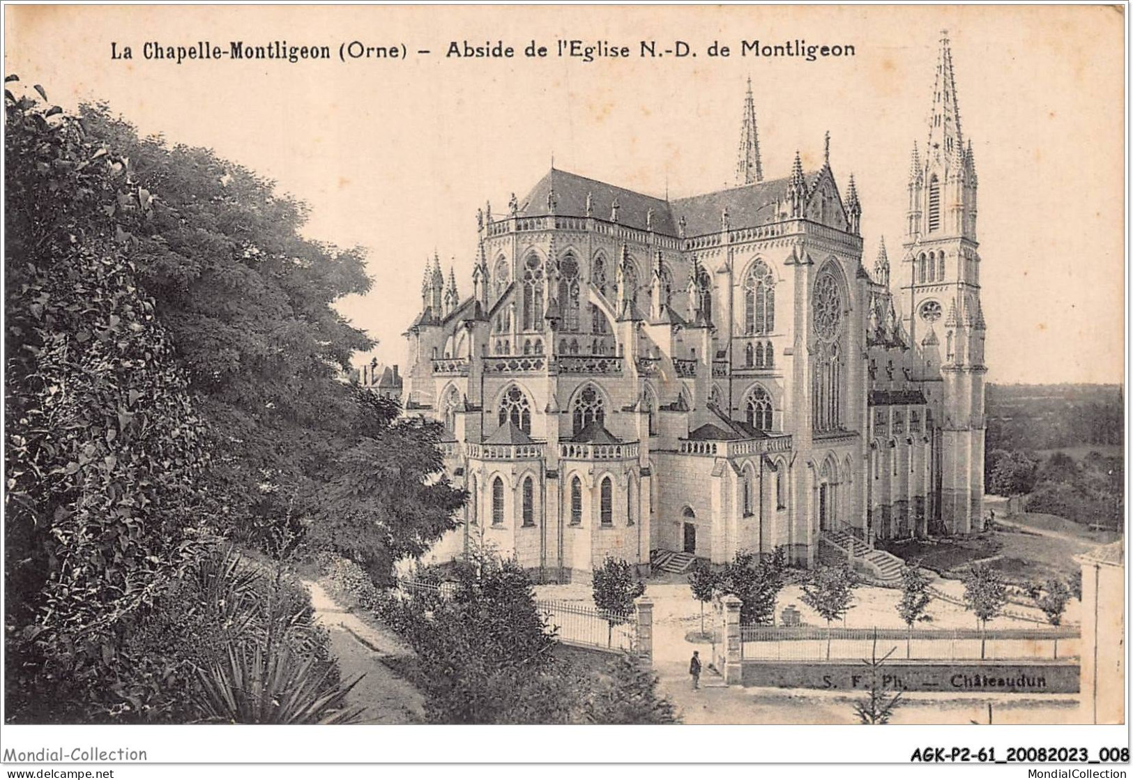 AGKP2-0087-61 - La Chapelle-MONTLIGEON - Abside De L'église N-D De Montligeon  - Autres & Non Classés
