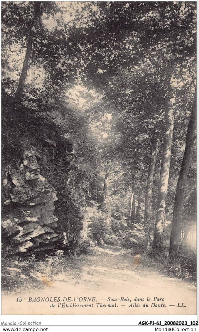 AGKP1-0052-61 - BAGNOLES DE L'ORNE - Sous-bois - Dans Le Parc De L'établissement Thermal - Allée Du Dante  - Bagnoles De L'Orne