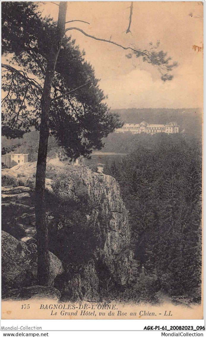 AGKP1-0049-61 - BAGNOLES DE L'ORNE - Le Grand Hôtel - Vu Du Roc Au Chien  - Bagnoles De L'Orne