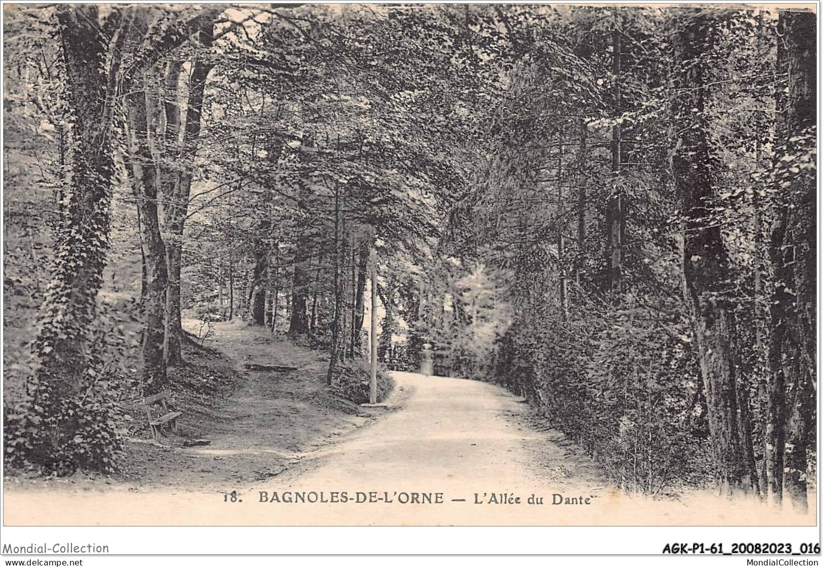 AGKP1-0009-61 - BAGNOLES DE L'ORNE - L'allée Du Dante  - Bagnoles De L'Orne