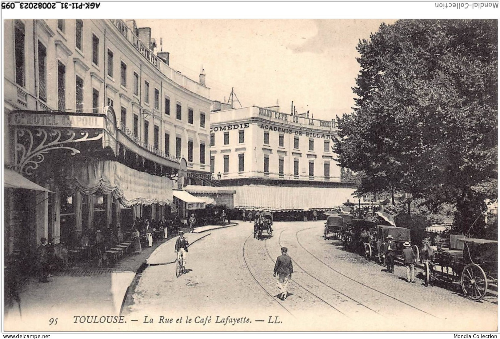 AGKP11-0950-31 - TOULOUSE - La Rue Et Le Café Lafayette   - Toulouse