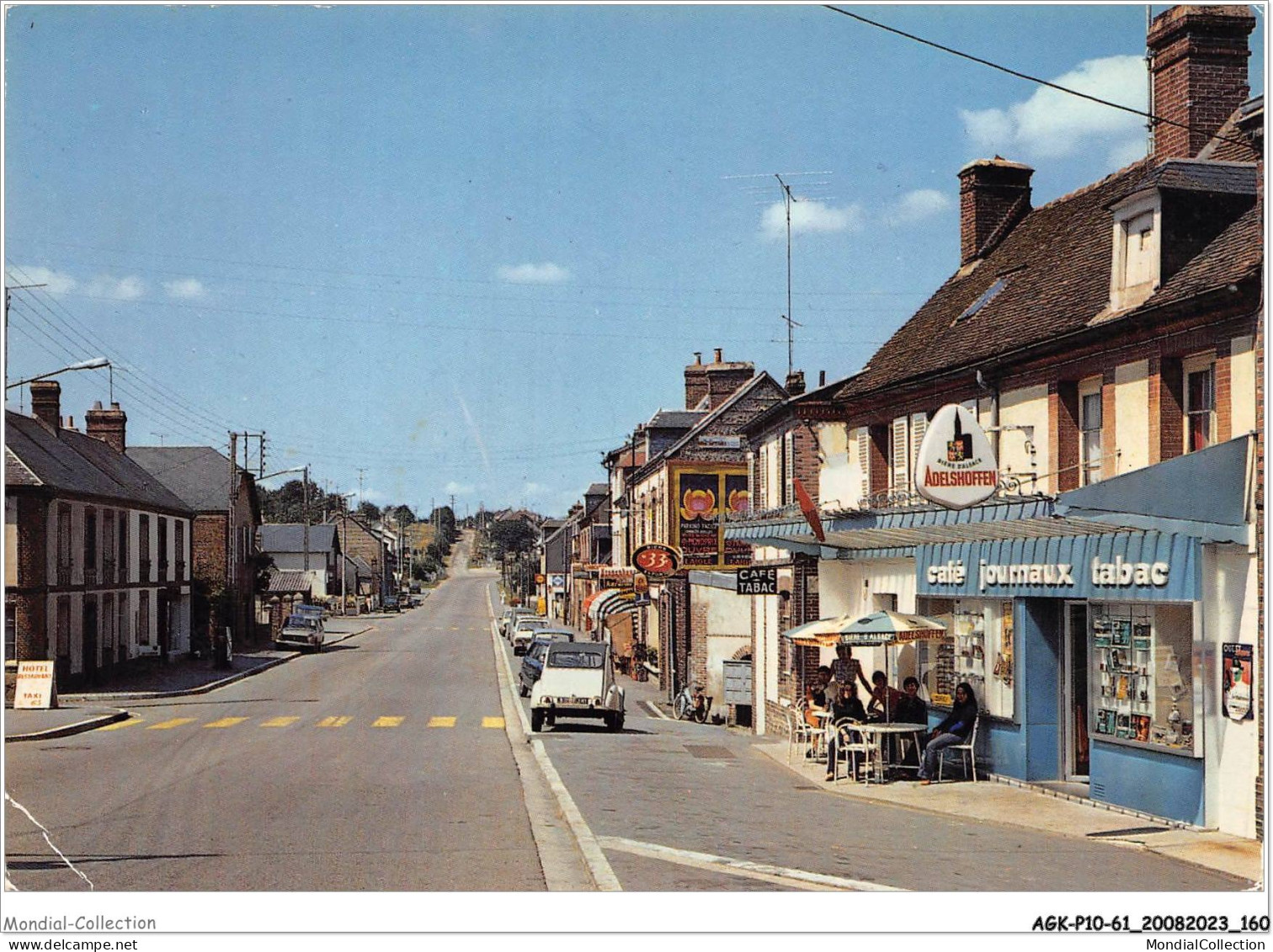 AGKP10-0891-61 - AUBE - Route De Paris CITROEN 2CV CAFE TABAC - Autres & Non Classés