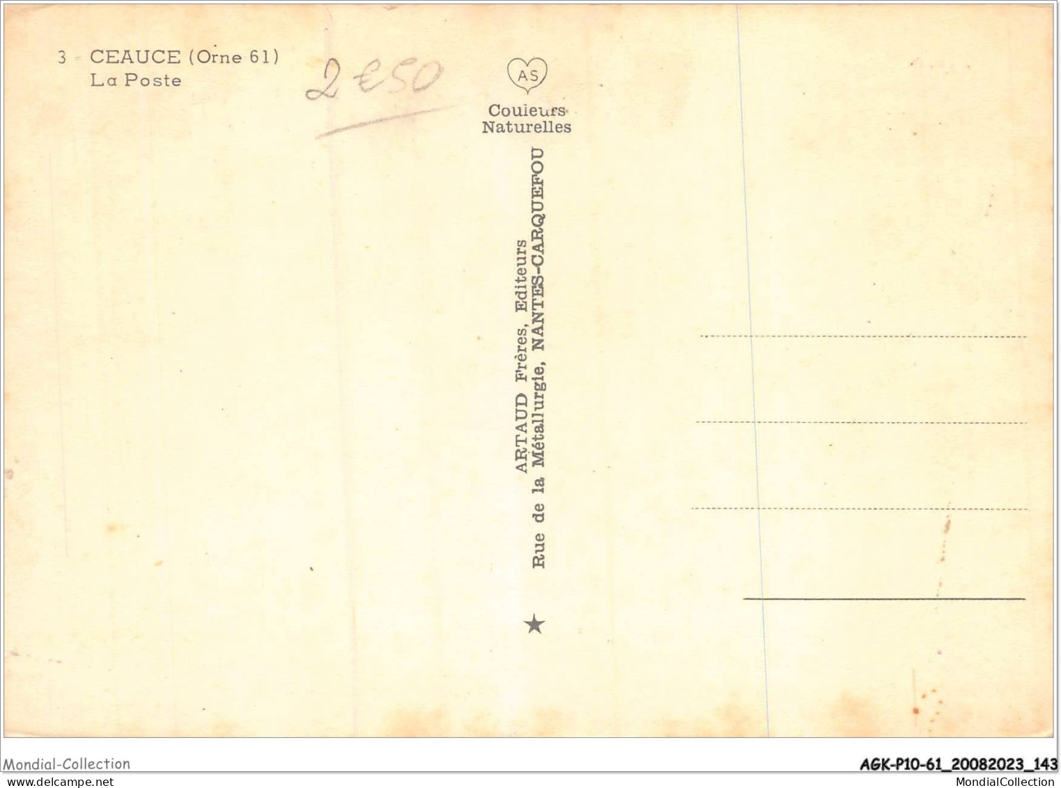 AGKP10-0882-61 - CEAUCE - La Poste  - Andere & Zonder Classificatie