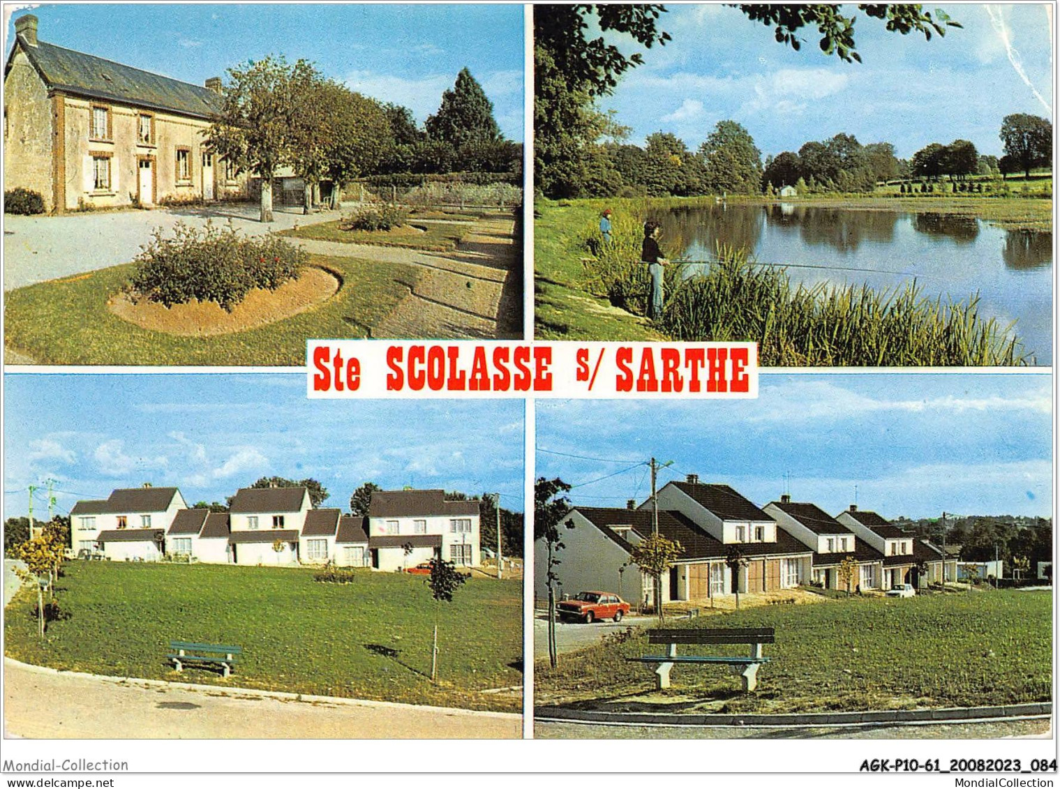 AGKP10-0853-61 - STE-SCOLASSE-SUR-SARTHE - La Mairie - Etang De Frébé - Cité Des Sablons  - Other & Unclassified