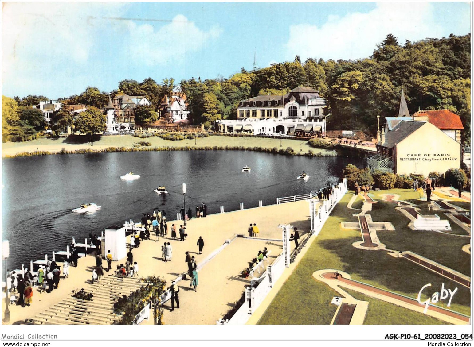 AGKP10-0838-61 - Station Thermale De BAGNOLES-DE-L'ORNE - Le Casino Des Thermes Et Le Lac  - Bagnoles De L'Orne