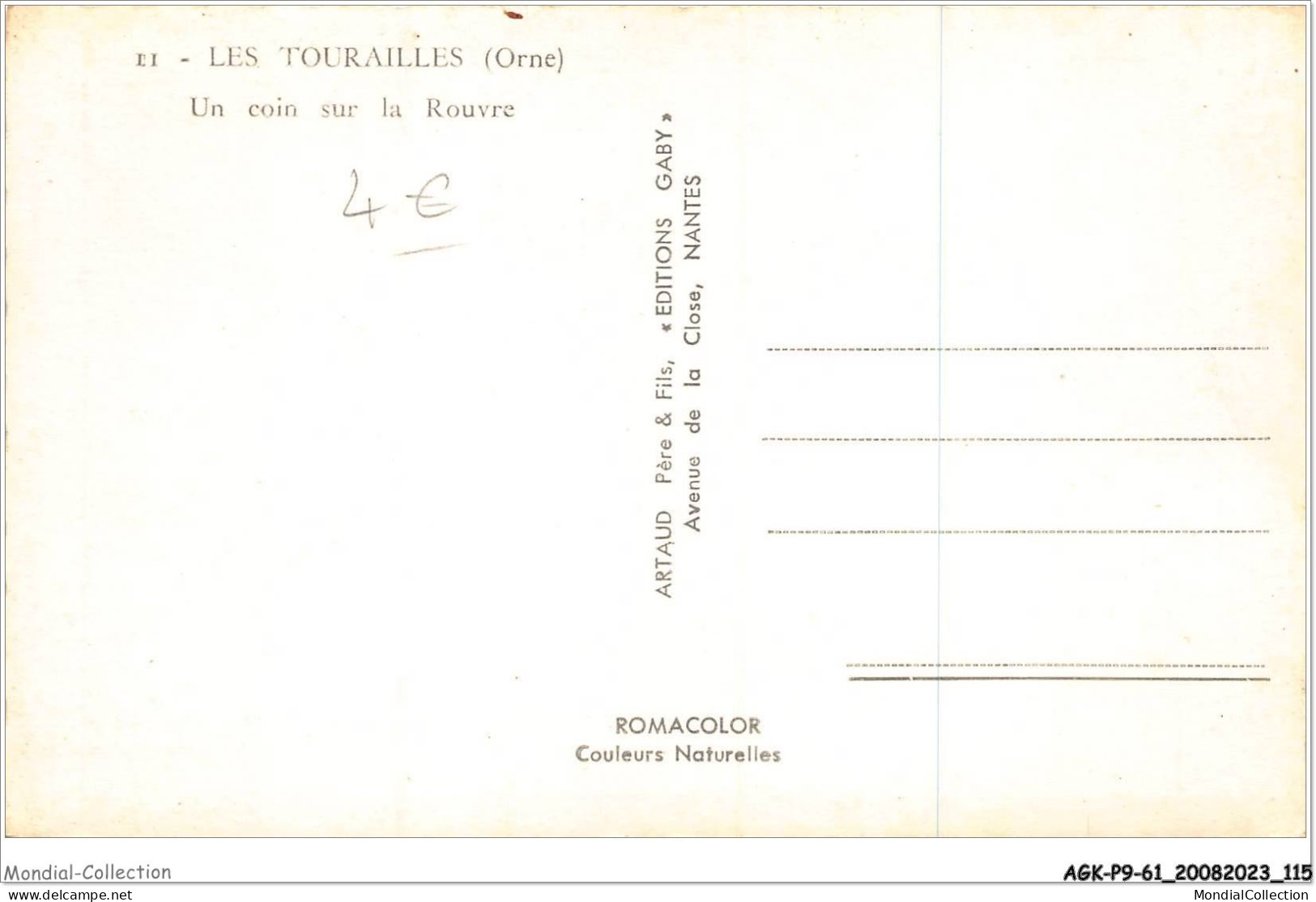 AGKP9-0791-61 - LES TOURAILLES - Un Coin Sur La Rouvre  - Other & Unclassified