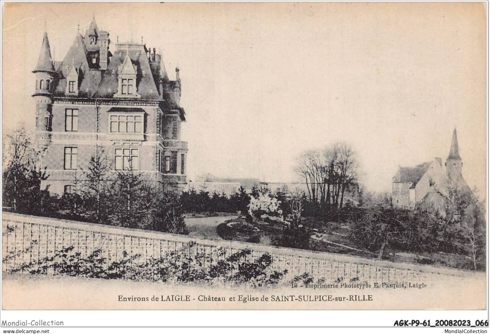 AGKP9-0767-61 - Environs De LAIGLE - Chateau Et Eglise De Saint-sulpice-sur-rille  - L'Aigle