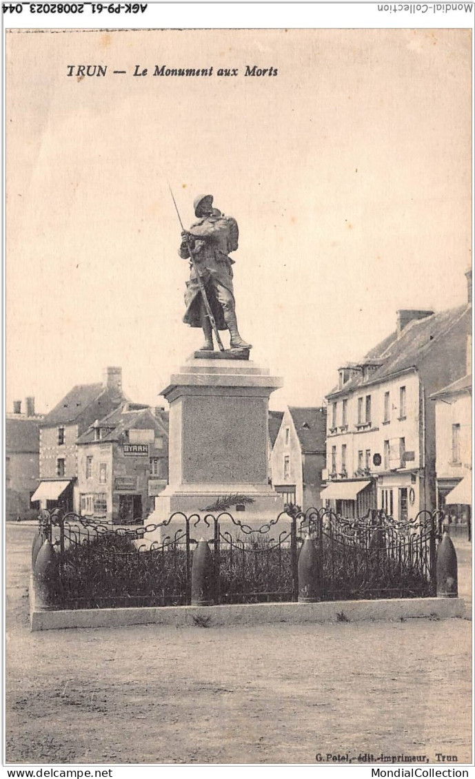 AGKP9-0756-61 - TRUN - Le Monument Aux Morts  - Trun