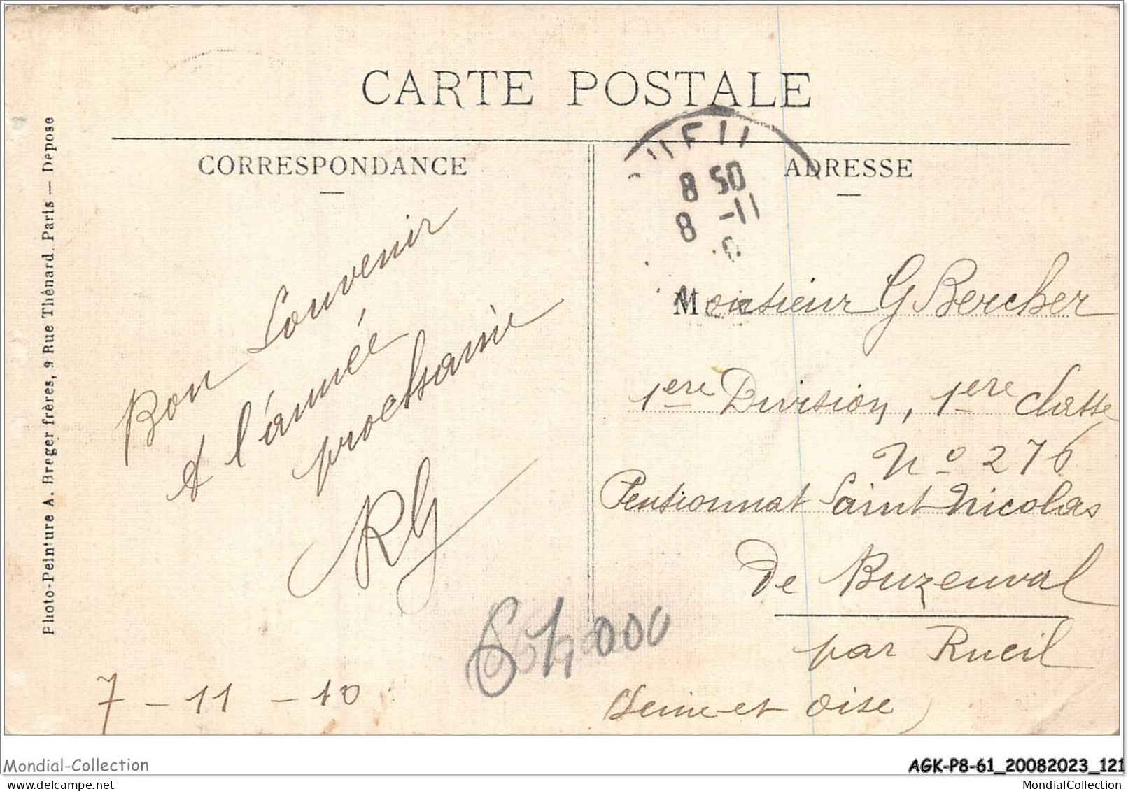 AGKP8-0708-61 - GRANDE-TRAPPE - Nouvelle Collection De 30 Sujets - 1908 - La Chocolaterie Sur Le Bords De L'iton  - Mortagne Au Perche