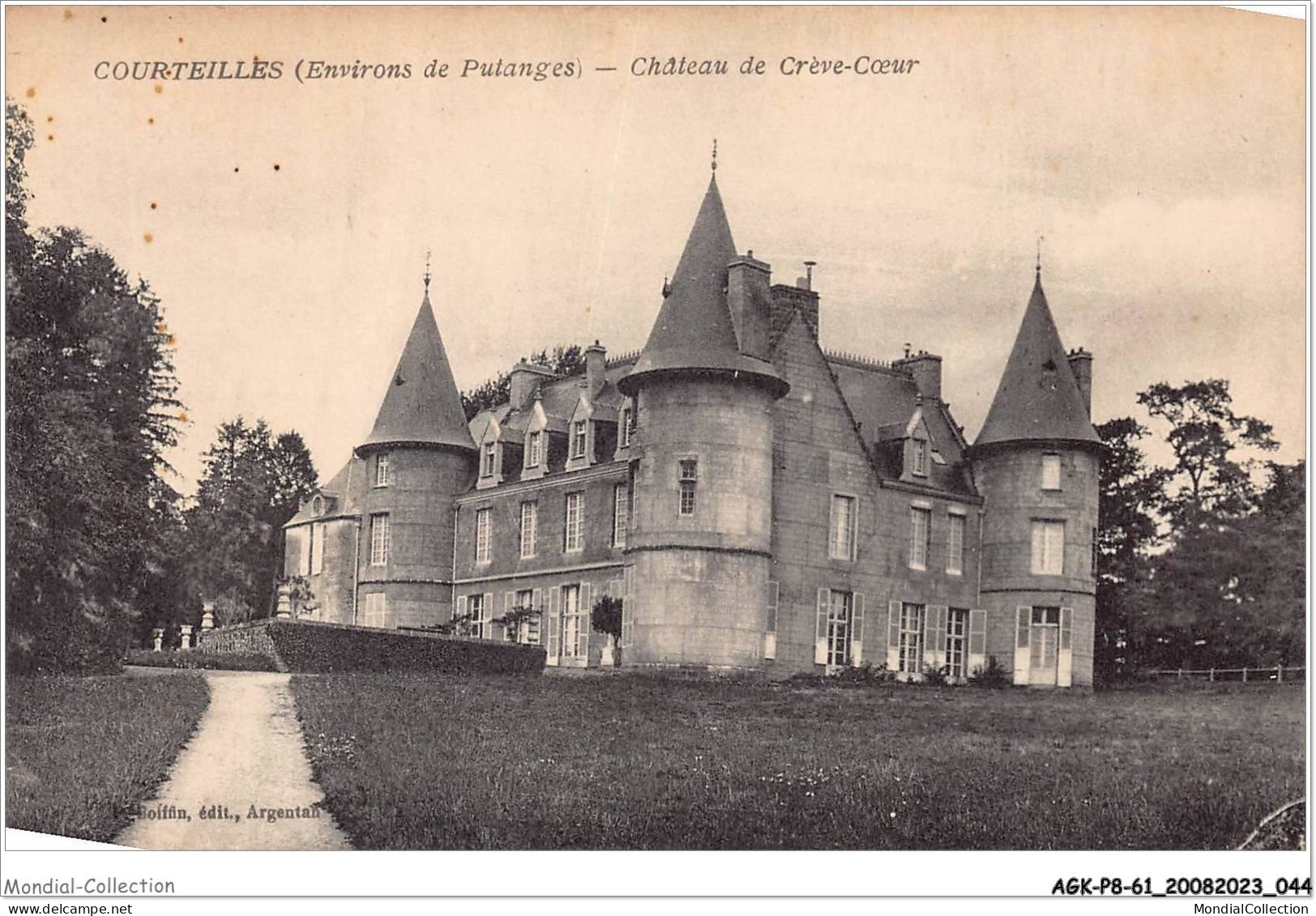 AGKP8-0668-61 - COUTEILLES - ENVIRONS DE PUTANGES - Chateau De Crève-coeur  - Putanges