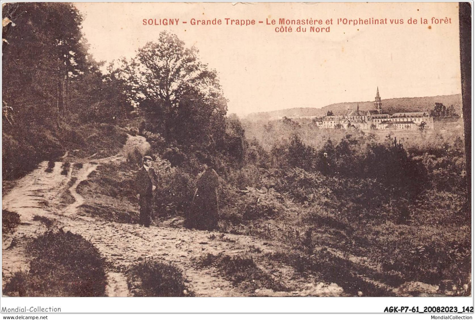 AGKP7-0613-61 - SOLIGNY - Grande Trappe - Le Monastère Et L'orphelinat Vus De La Foret - Coté Du Nord  - Autres & Non Classés