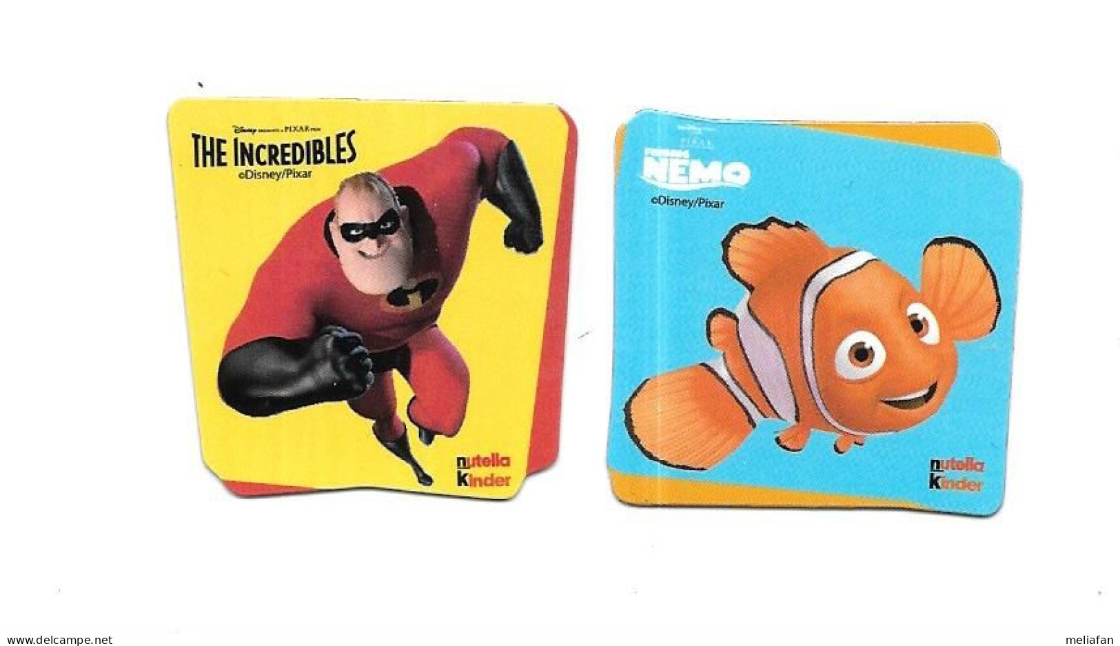 CS35 - MAGNETS NUTELLA - NEMO - LES INDESTRUCTIBLES - DISNEY PIXAR - Autres & Non Classés