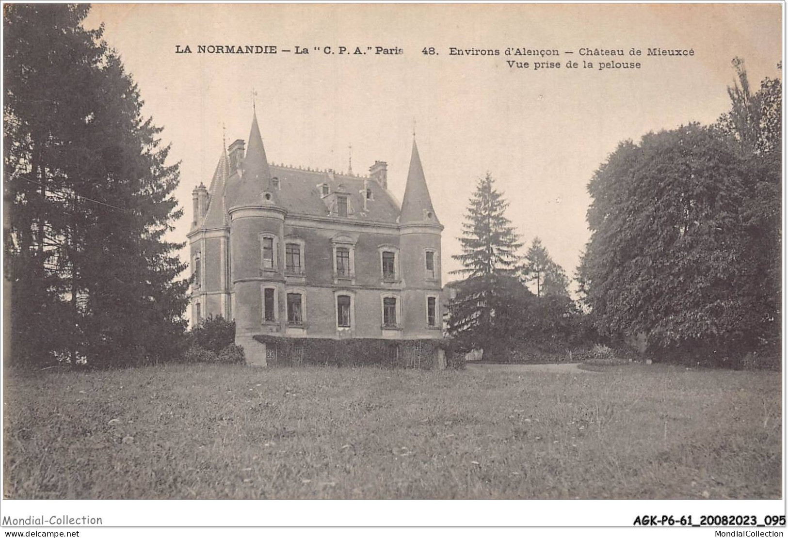 AGKP6-0506-61 - Environs D'ALENCON - Chateau De Mieuxcé - Vue Prise De La Pelouse  - Alencon