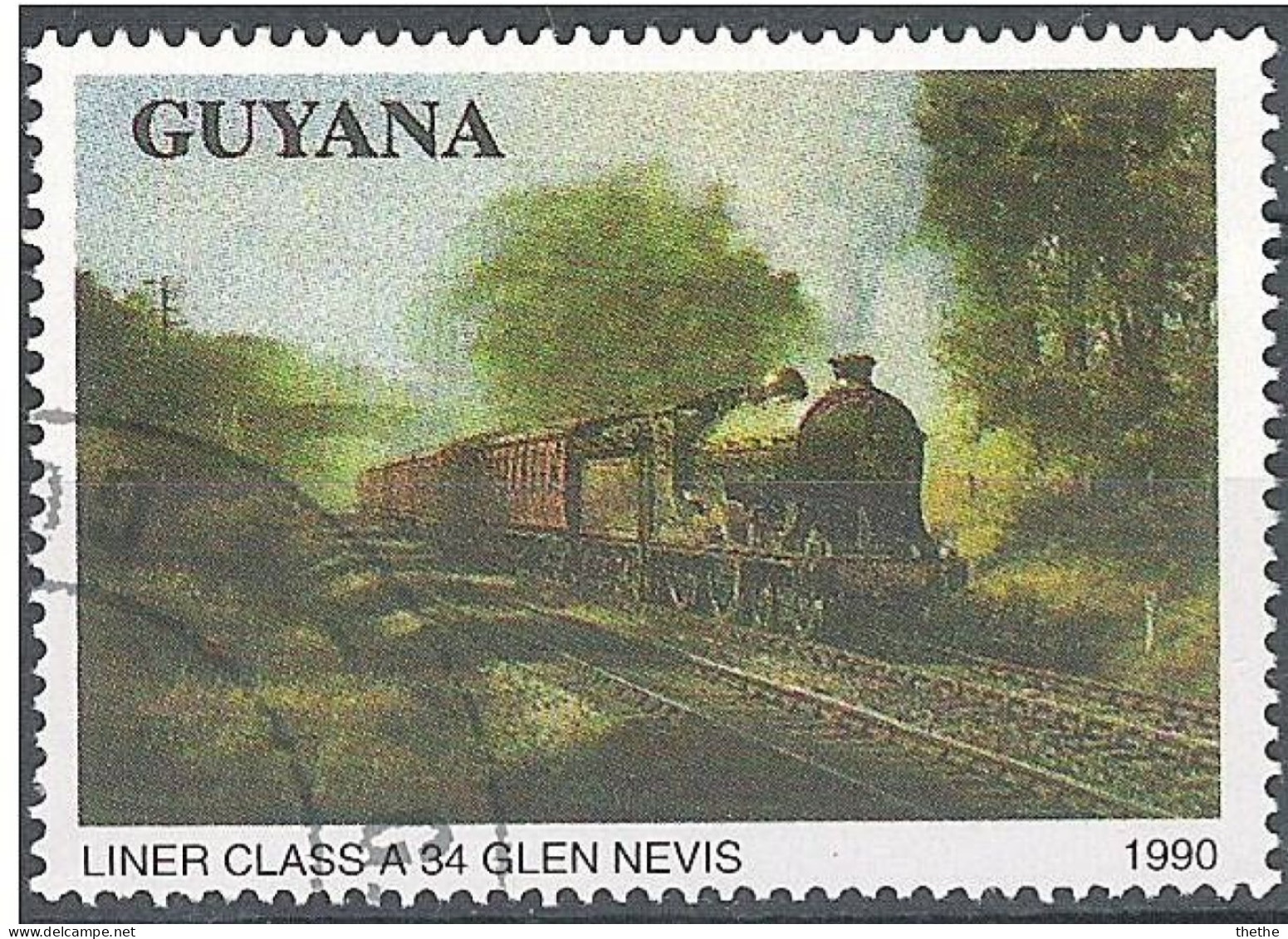 GUYANE, TRAIN / Locomotive " LINER CLASS A 34 BEN NEVIS" - Treinen