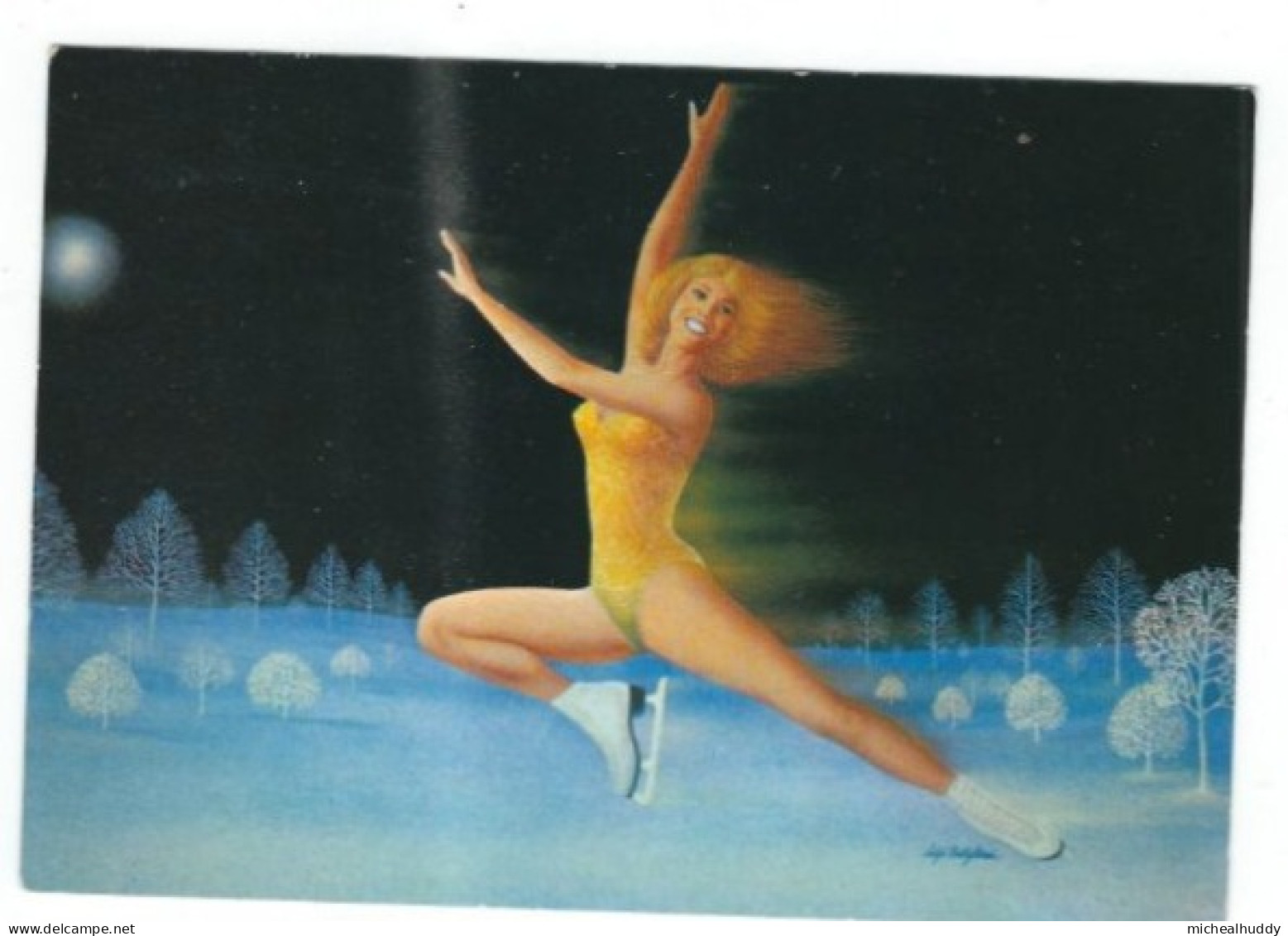 PUBL BY EDITIONS NUGERON  ILLUSTRATEURS SERIES HOLIDAY ON ICE BY L CASTIGLIONI  CARD NO H 178 - Contemporain (à Partir De 1950)