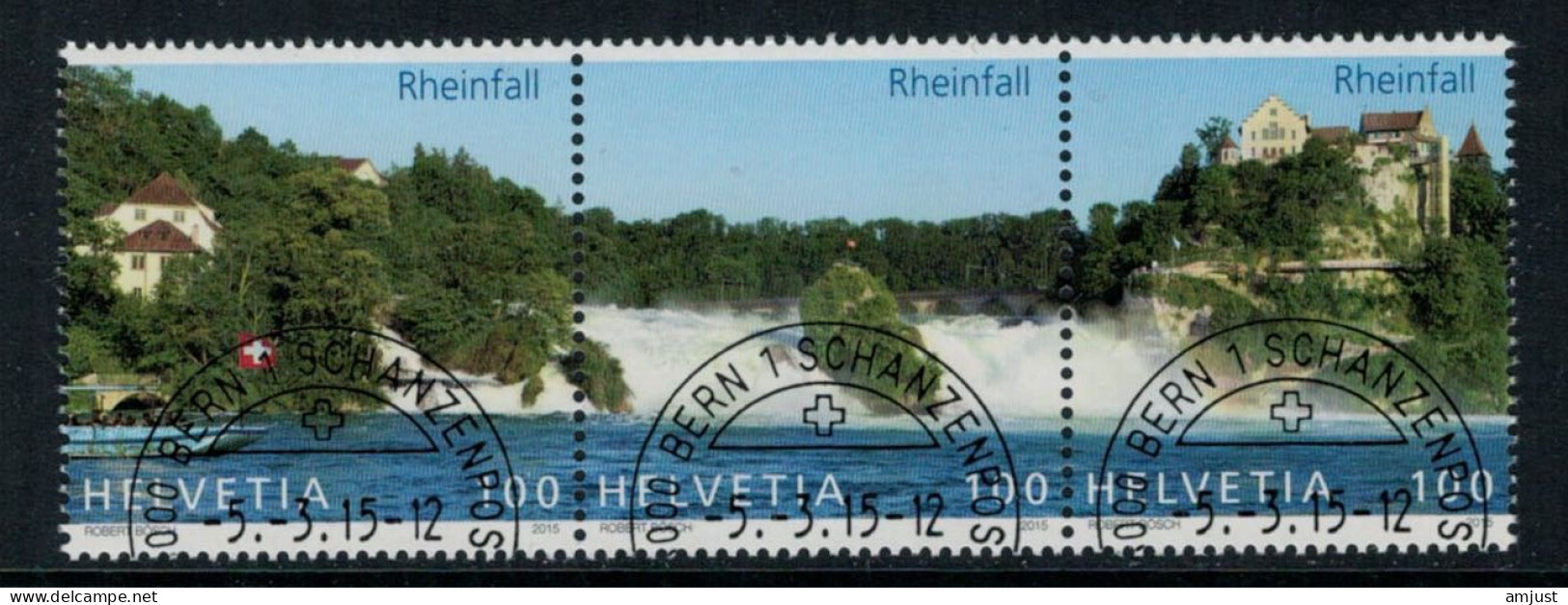 Suisse // Schweiz // Switzerland // 2010-2017 // 2015 // Chutes Du Rhin No. 1541-1543 - Used Stamps