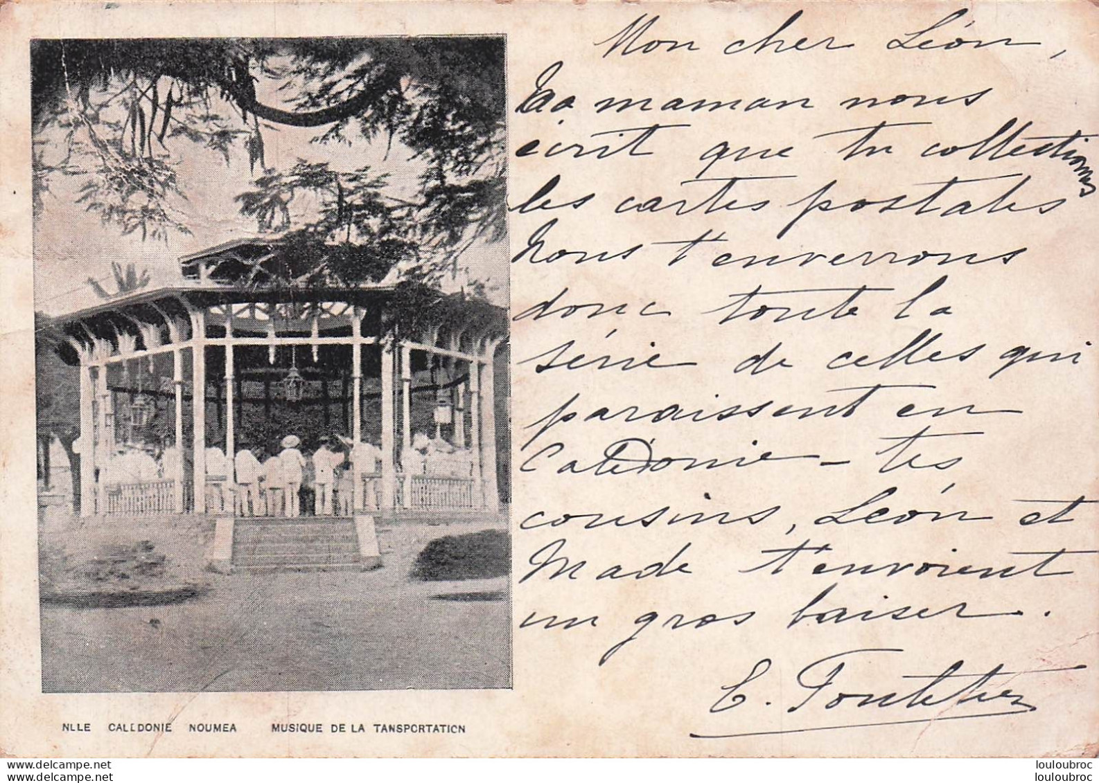 NOUVELLE CALEDONIE MUSIQUE DE LA TRANSPORTATION 1903 - Nouvelle Calédonie