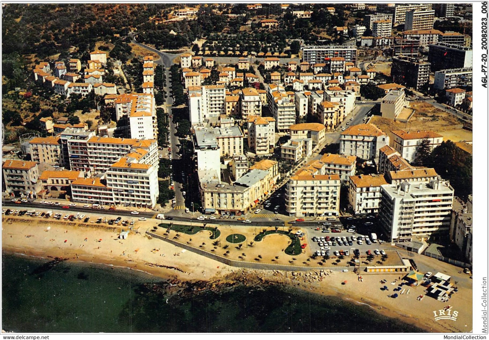 AGLP7-0454-20 - AJACCIO - La Place TROTTEL - Le Boulevard Madame Mere Et Le Boulevard Albert - La Plage - Ajaccio