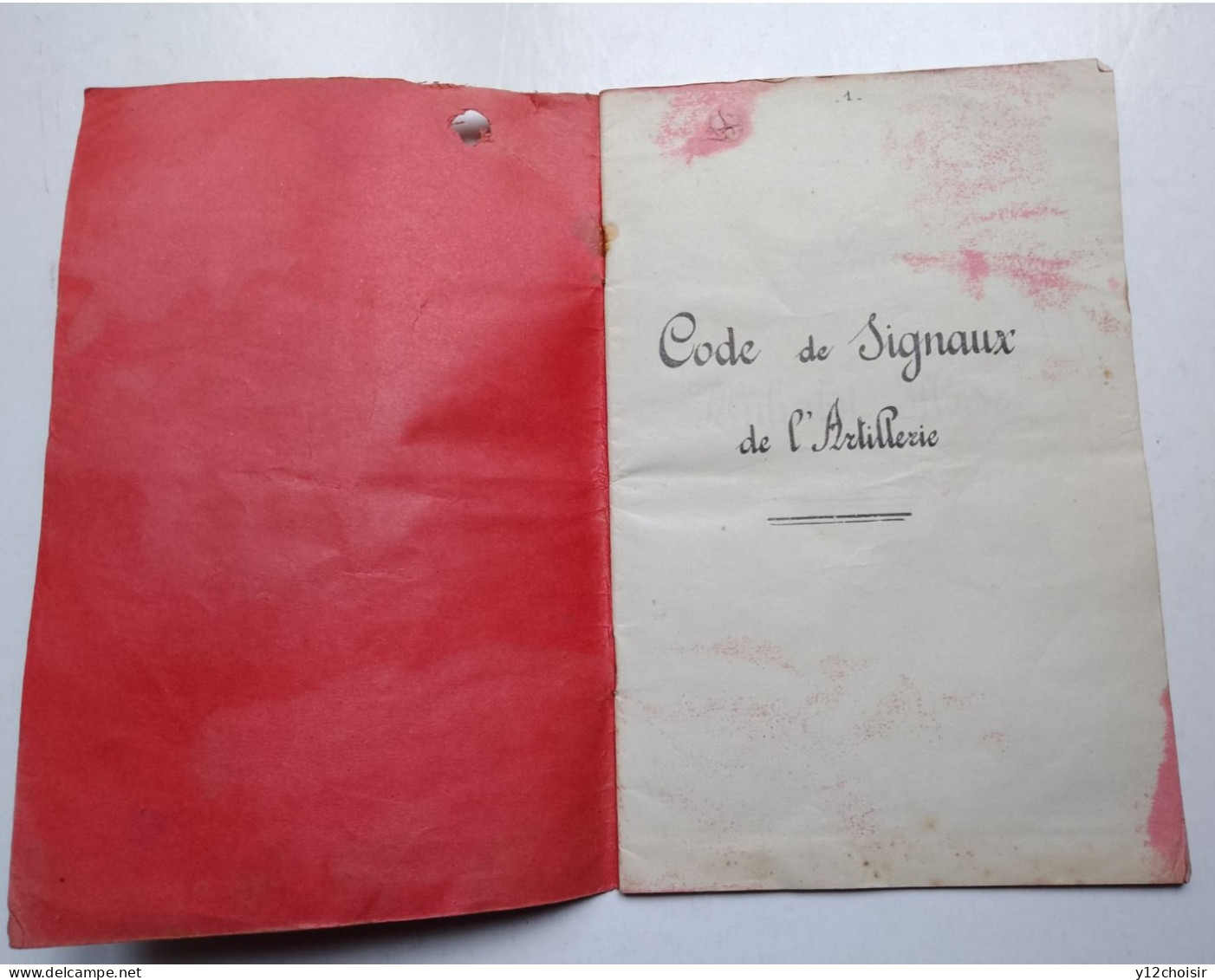 Recueil Nomenclature Code De Signaux De L' Artillerie Morse Avec Aviation à Brasilia - Dokumente