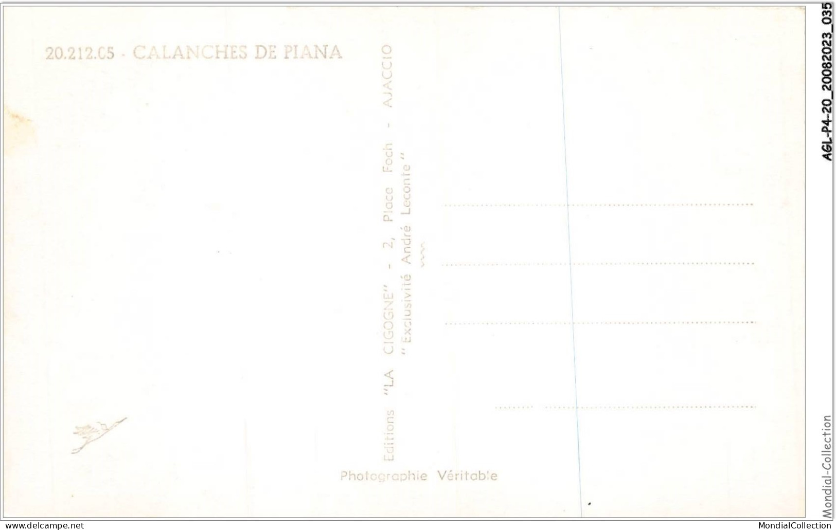 AGLP4-0280-20 - CALANCHES DE PIANA - Ajaccio