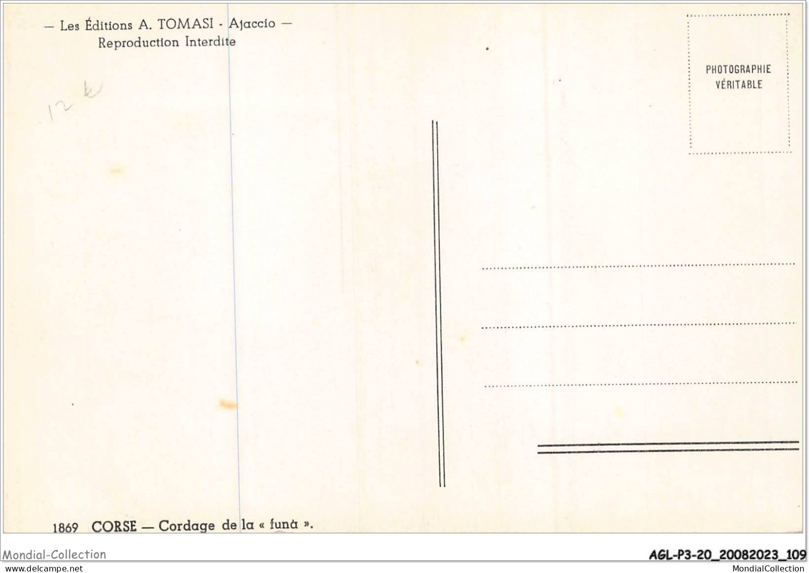AGLP3-0235-20 - CORSE - Cordage De La Funa - Andere & Zonder Classificatie