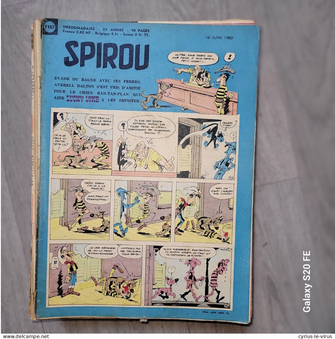 Magazines Spirou  ** L'Ombre De Z  ** Lucky-Luke  **Stade De Reims 1960  ** Pub Cyclomoteur Peugeot - Spirou Magazine