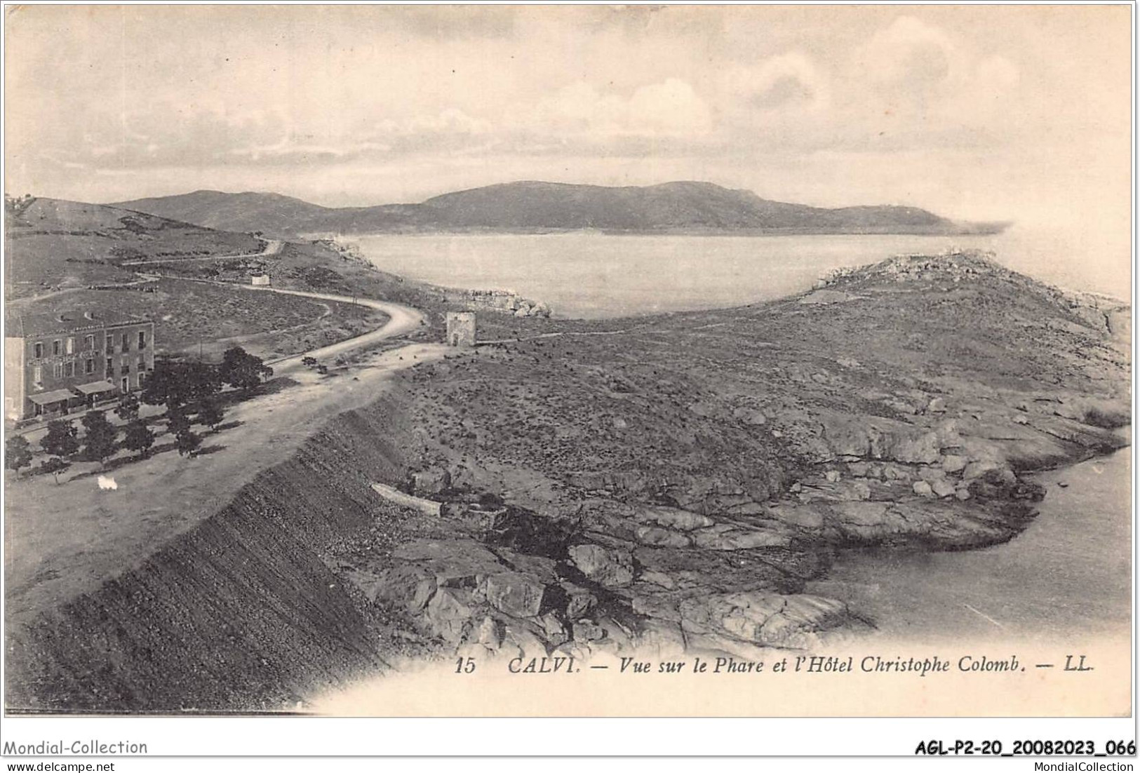 AGLP2-0108-20 - CALVI - Vue Sur Le Phare Et L'hotel Christophe Colomb - Calvi