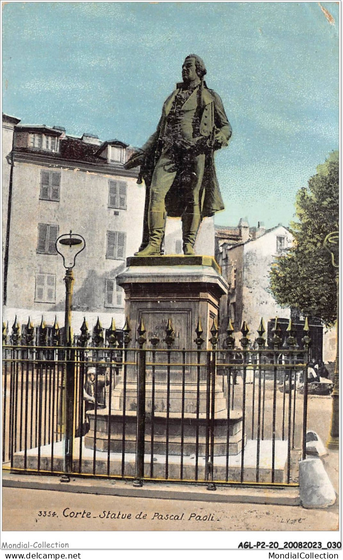 AGLP2-0090-20 - CORTE - Statue Du Pascal Paoli - Corte