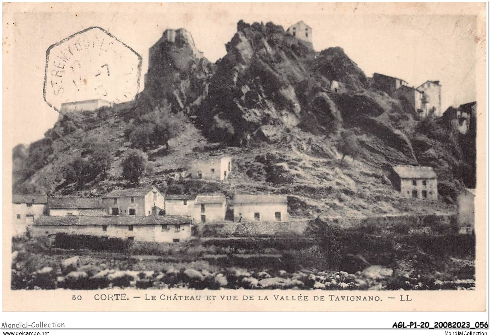 AGLP1-0029-20 - CORTE - Le Chateau Et Vue De La Valee De TAVIGNANO - Corte