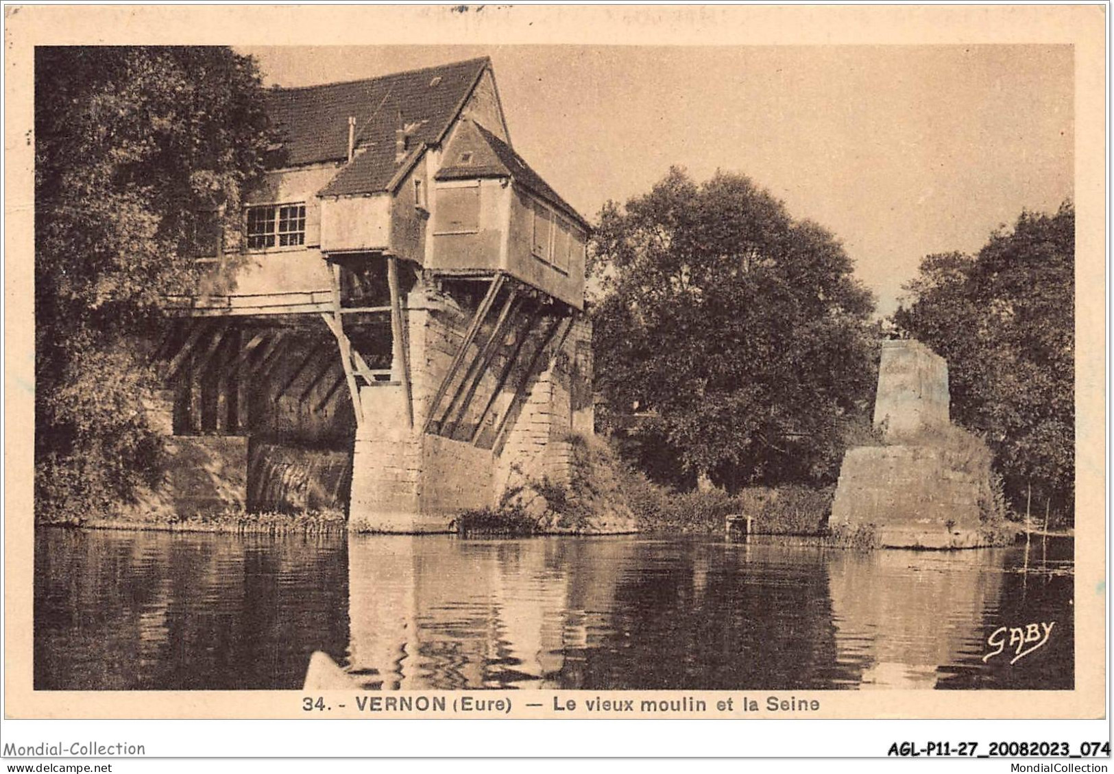 AGLP11-0806-27 - VERNON - Le Vieux Moulin Et La Seine - Vernon