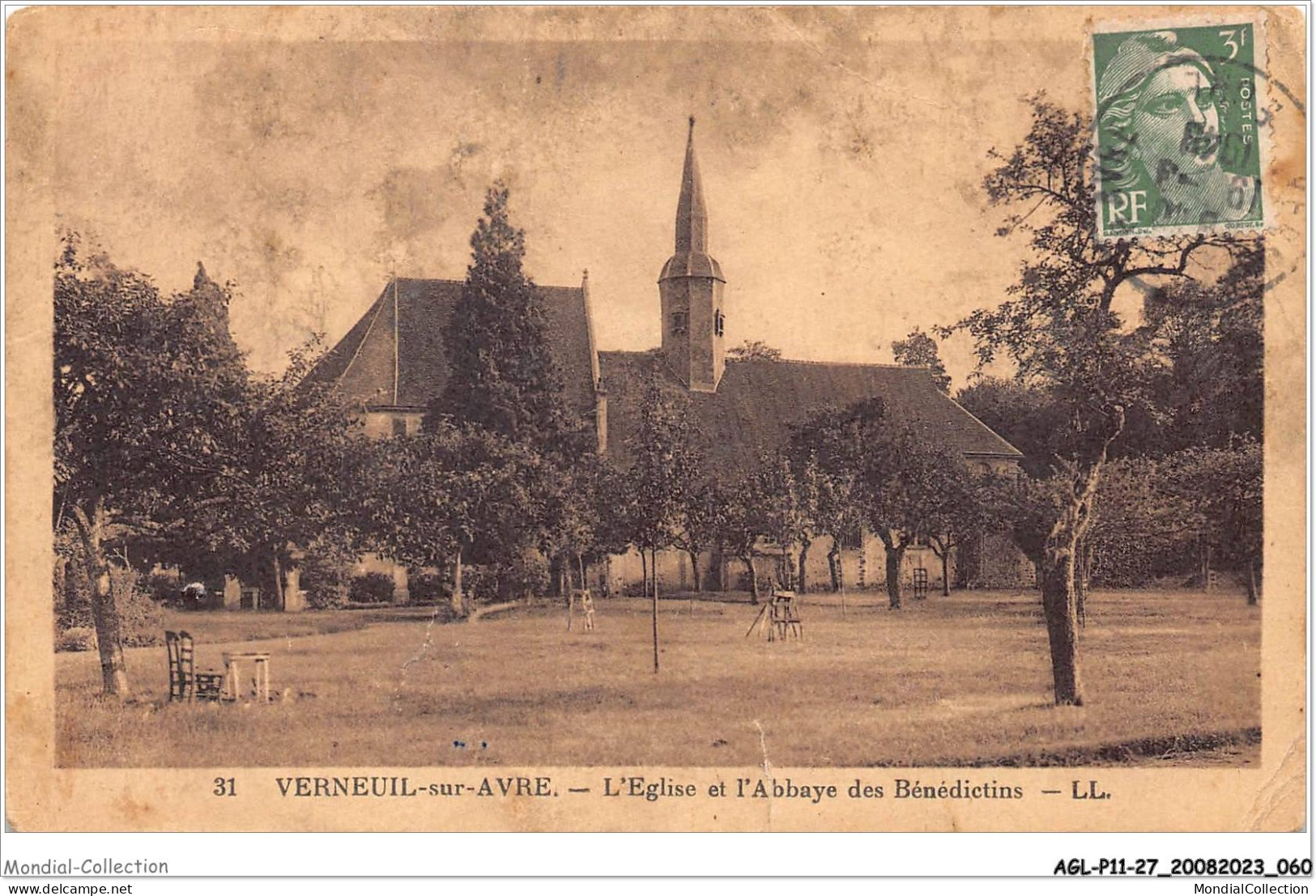 AGLP11-0799-27 - VERNEUIL-SUR-AVRE - L'eglise Et L'abbaye Des Benedictins - Verneuil-sur-Avre