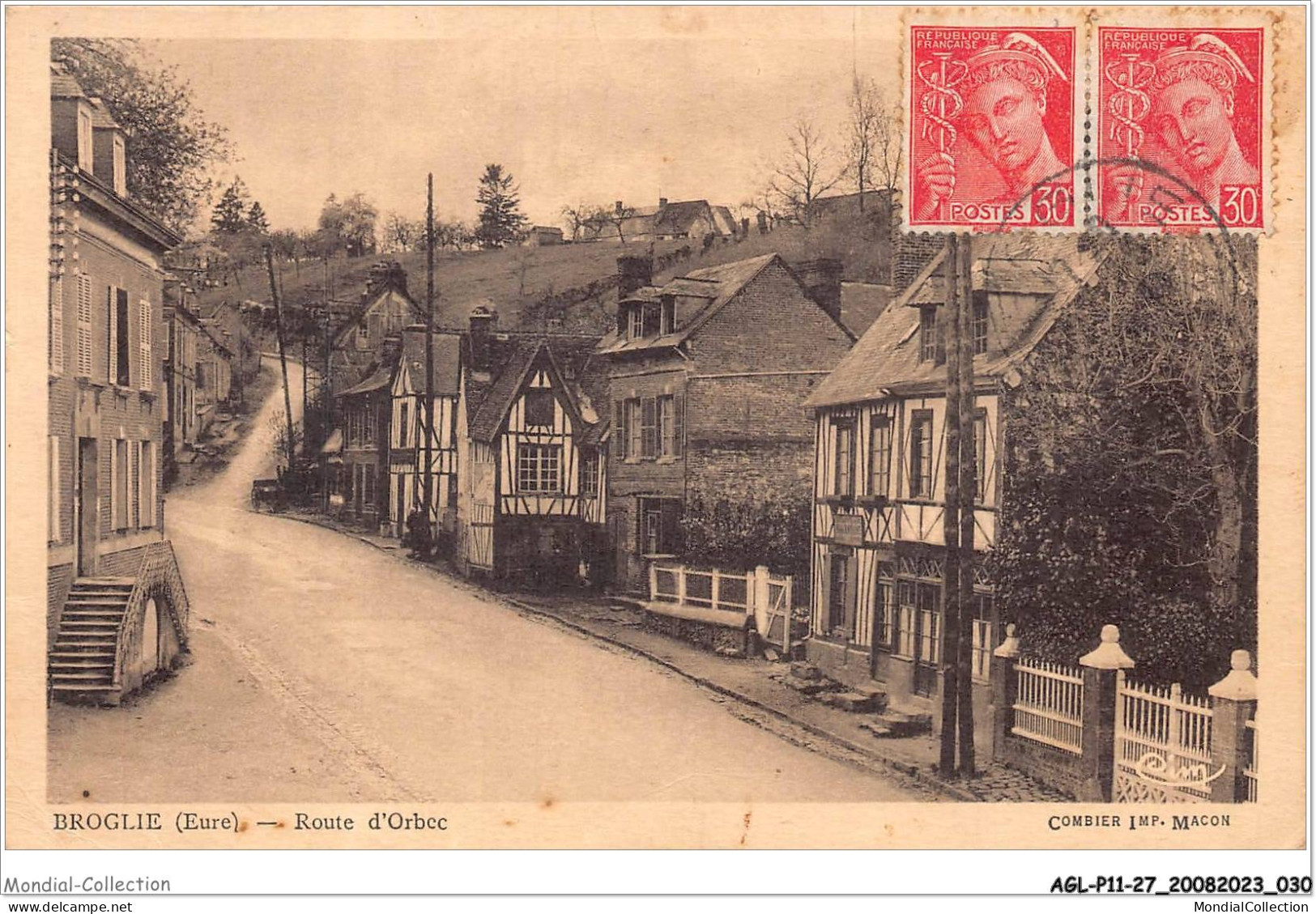 AGLP11-0784-27 - BROGLIE - Route D'Orbec - Autres & Non Classés