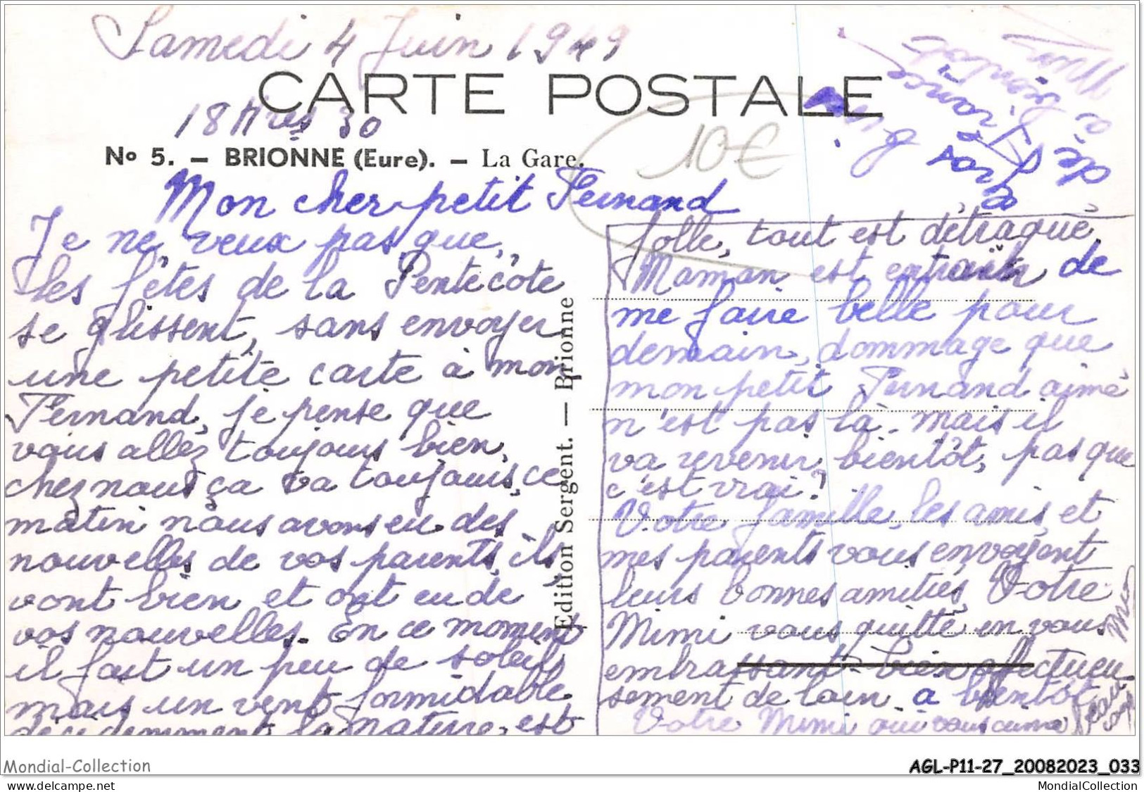 AGLP11-0785-27 - BRIONNE - La Gare - Other & Unclassified