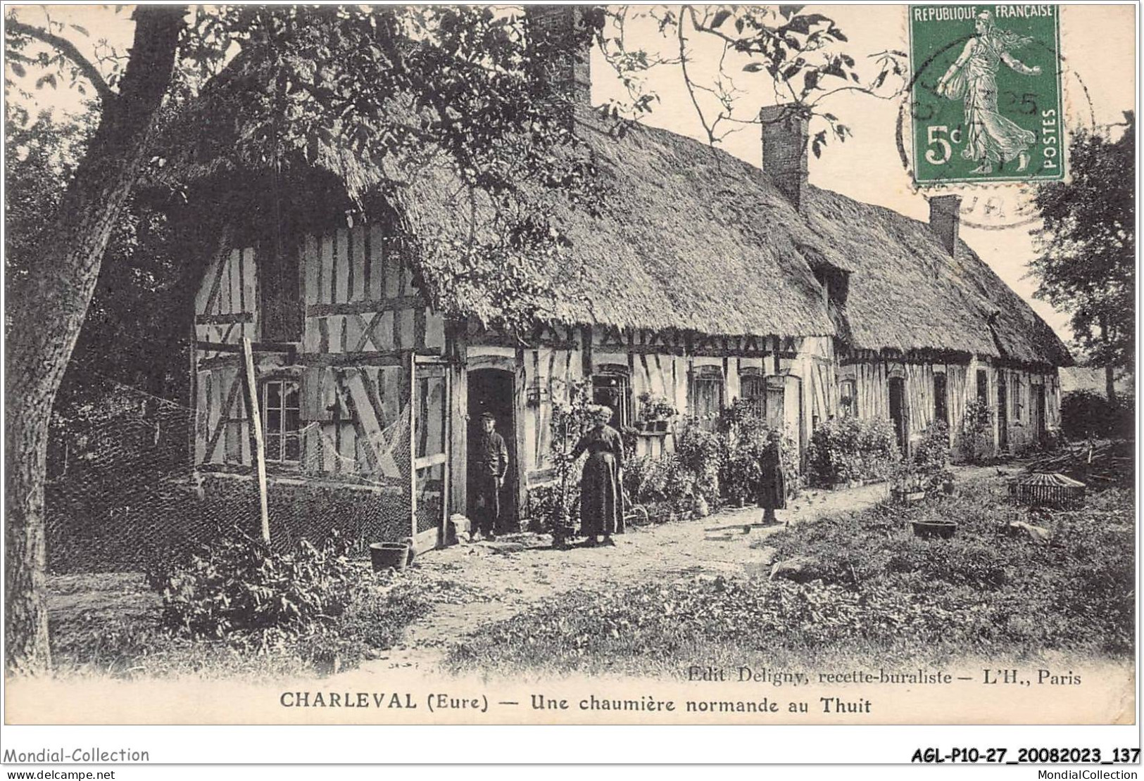 AGLP10-0766-27 - CHARLEVAL - Une Chaumiere Normande Au Thuit - Sonstige & Ohne Zuordnung