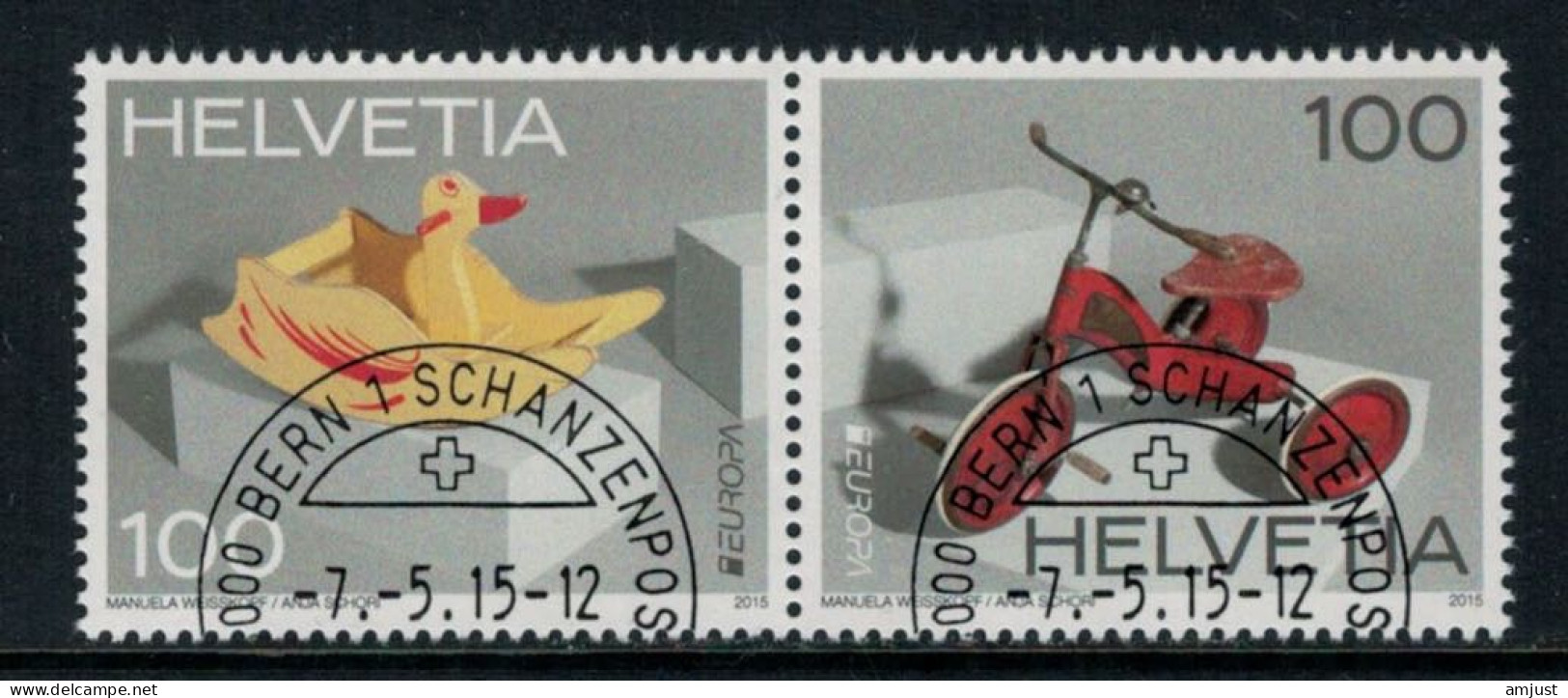 Suisse // Schweiz // Switzerland // 2010-2017 // 2015 // Europa, Jouets Anciens No. 1554-1555 - Usados