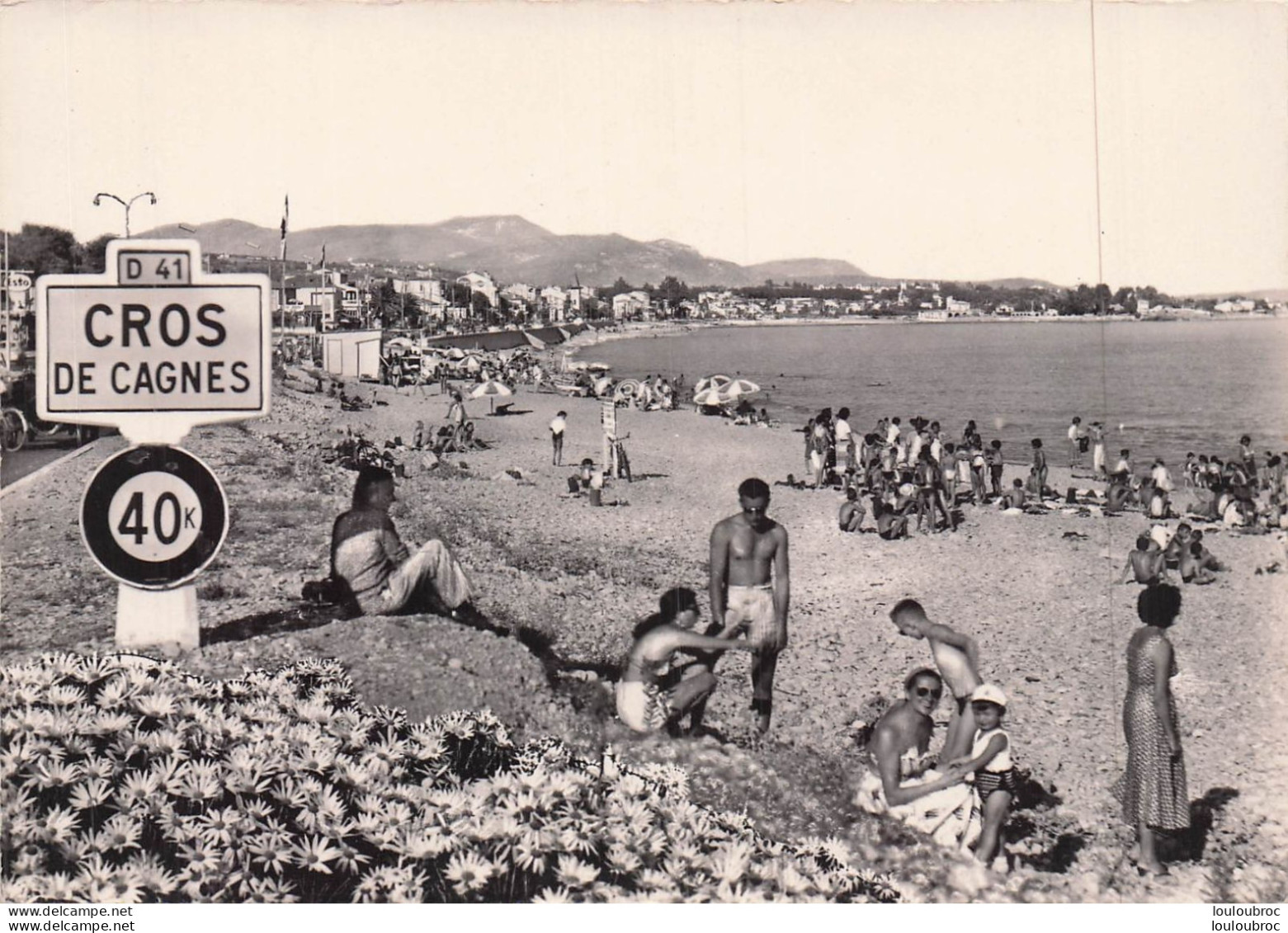 CROS DE CAGNES LA PLAGE DU CROS LA VILLE - Sonstige & Ohne Zuordnung