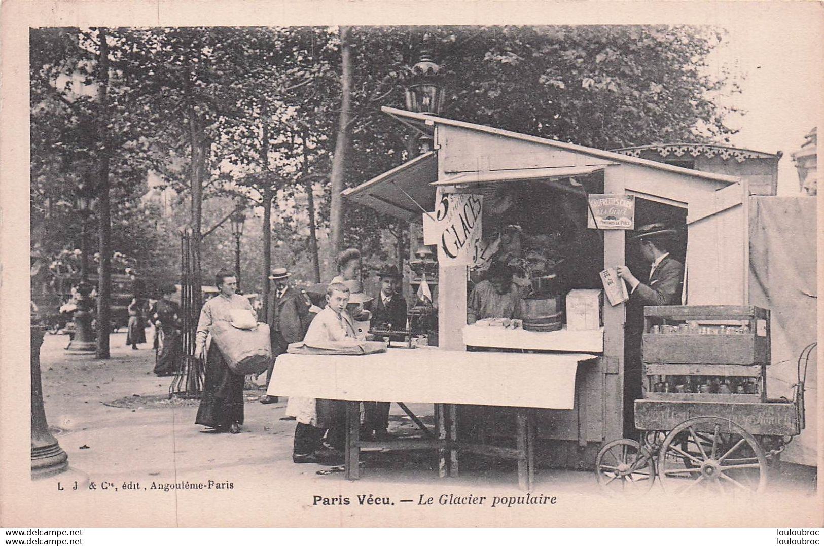 PARIS VECU LE GLACIER POPULAIRE   D1 - Sonstige & Ohne Zuordnung